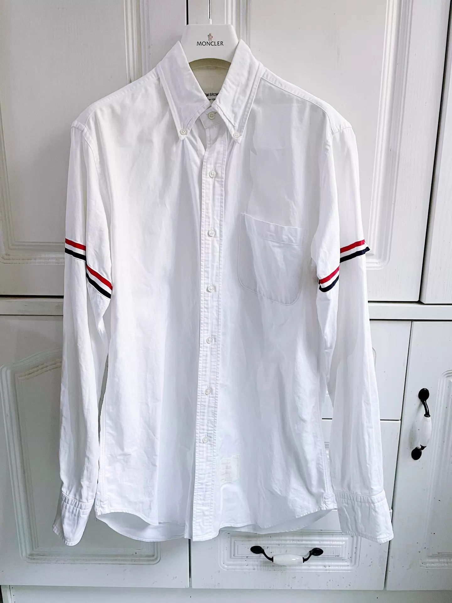 Thom Browne Thom Browne Classic Stripe Oxford Shirt Men's Size 2 Size US M / EU 48-50 / 2 - 1 Thumbnail