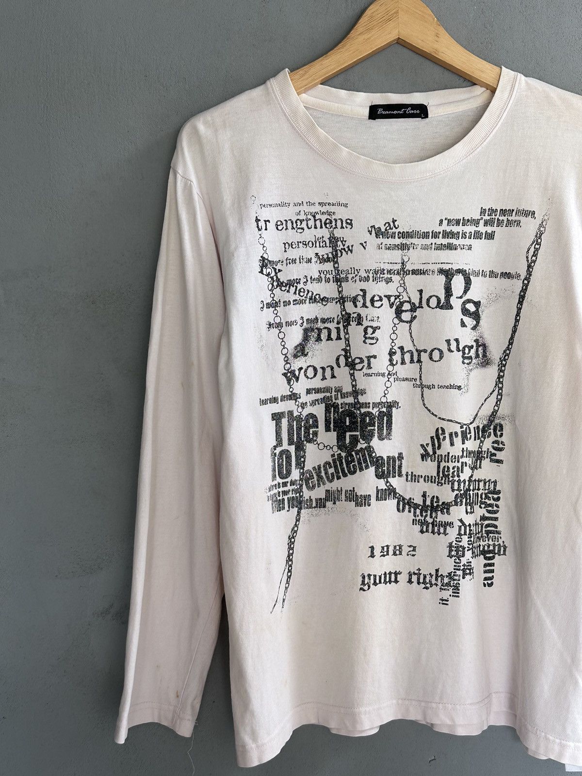 If Six Was Nine BeaumontCarr-Japanese Poem Chain Trashed Long Sleeve ...