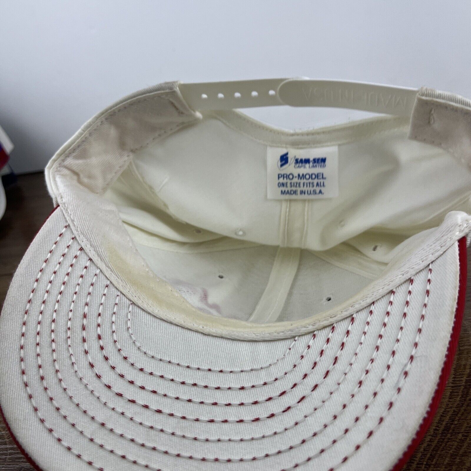 Other SR Rams Champs Hat 1990 MVFC White Hat Adjustable Snapback A Size ONE SIZE - 13 Thumbnail