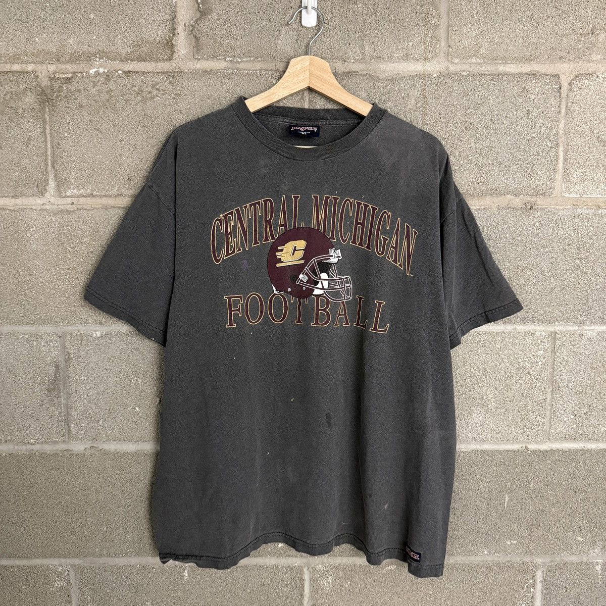 Jansport Vintage Jansport Central Michigan Football Grey Tee Mens XL Size US XL / EU 56 / 4 - 1 Thumbnail