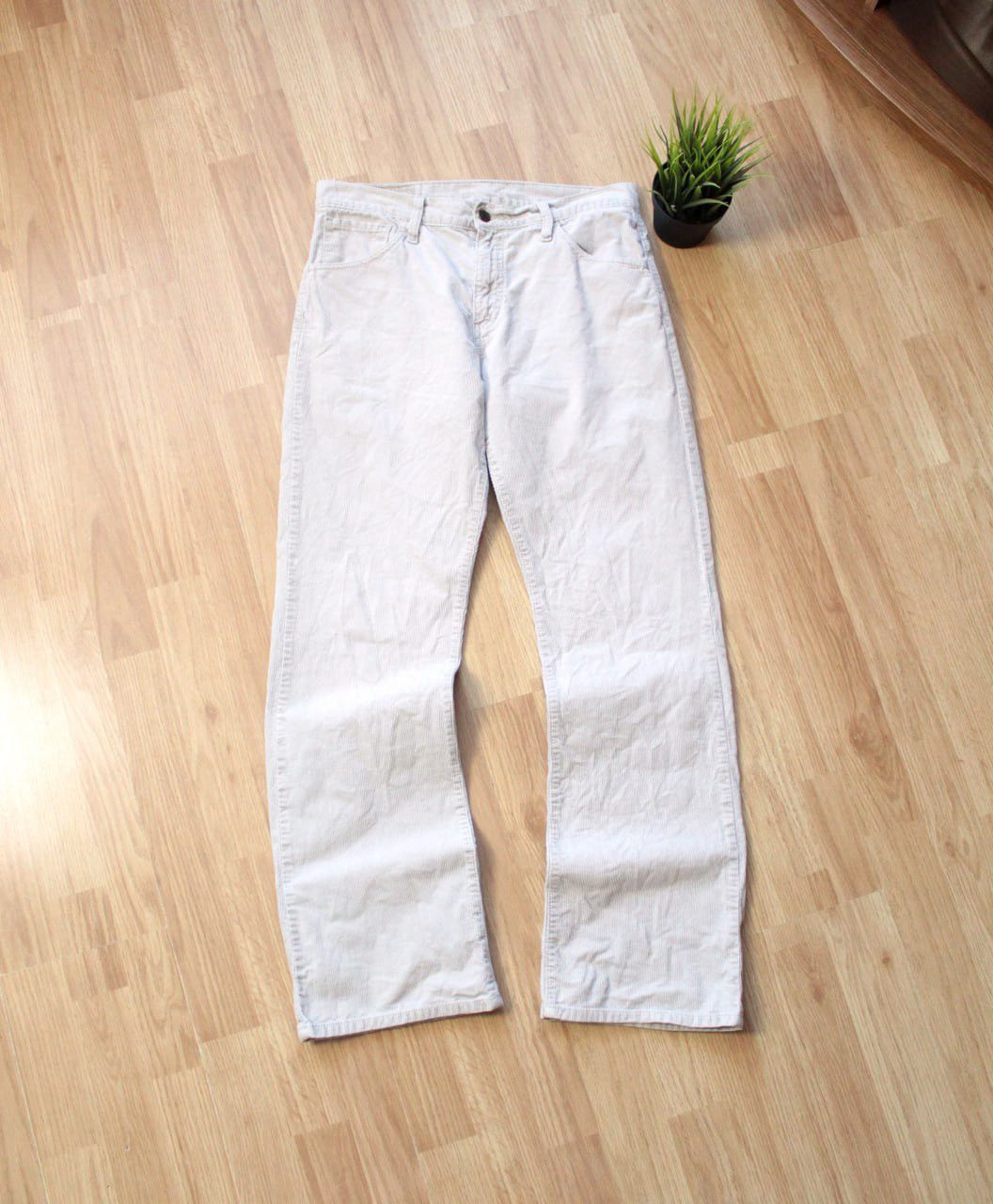Levi's 🔥 Y2K Vintage Levi’s 507 Cream Bootcut Corduroy Pants 32x32 Size US 32 / EU 48 - 4 Thumbnail
