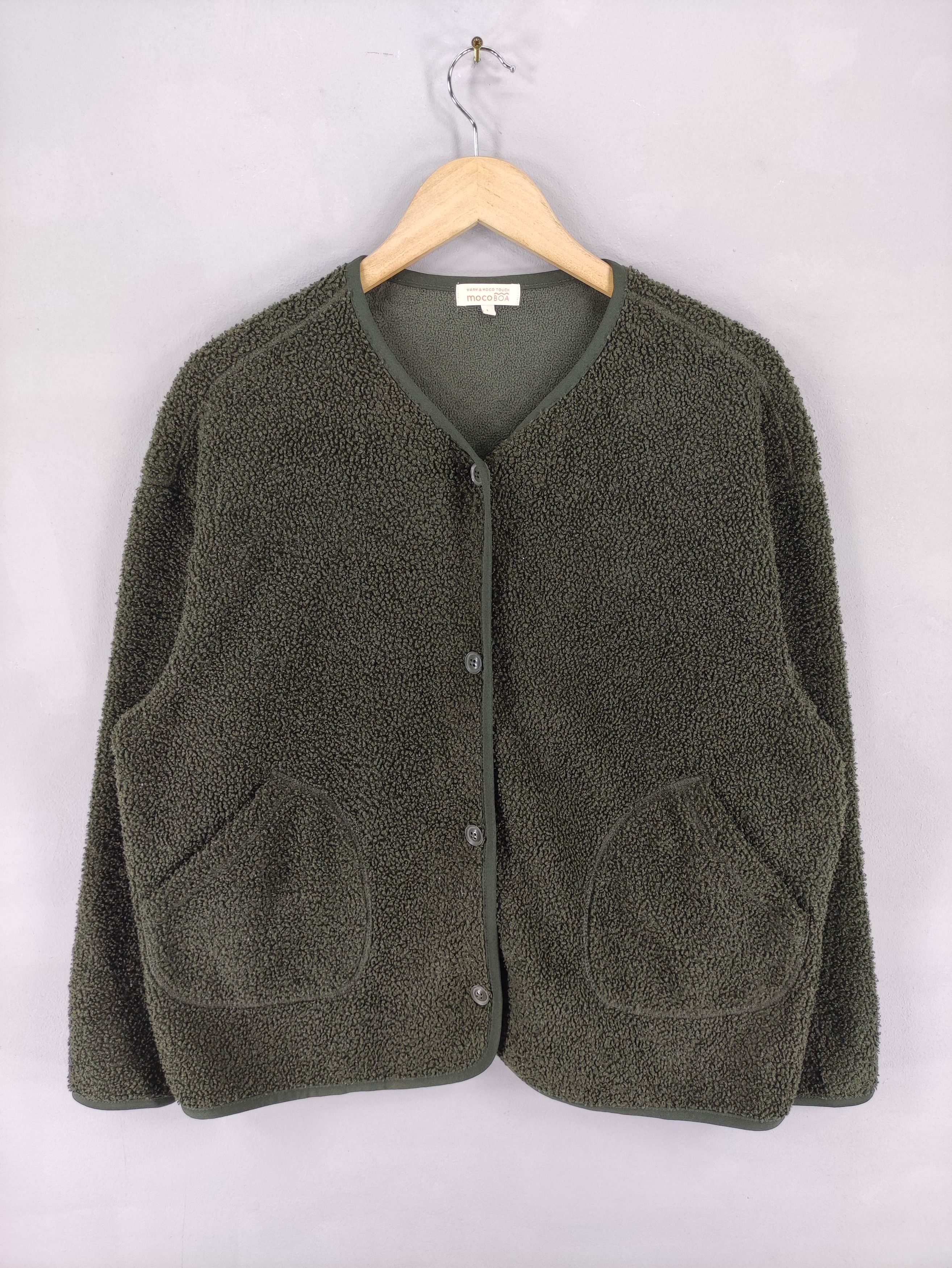 Japanese Brand Vintage Closshi Sherpa Cardigan Jacket Button Size L / US 10 / IT 46 - 1 Thumbnail