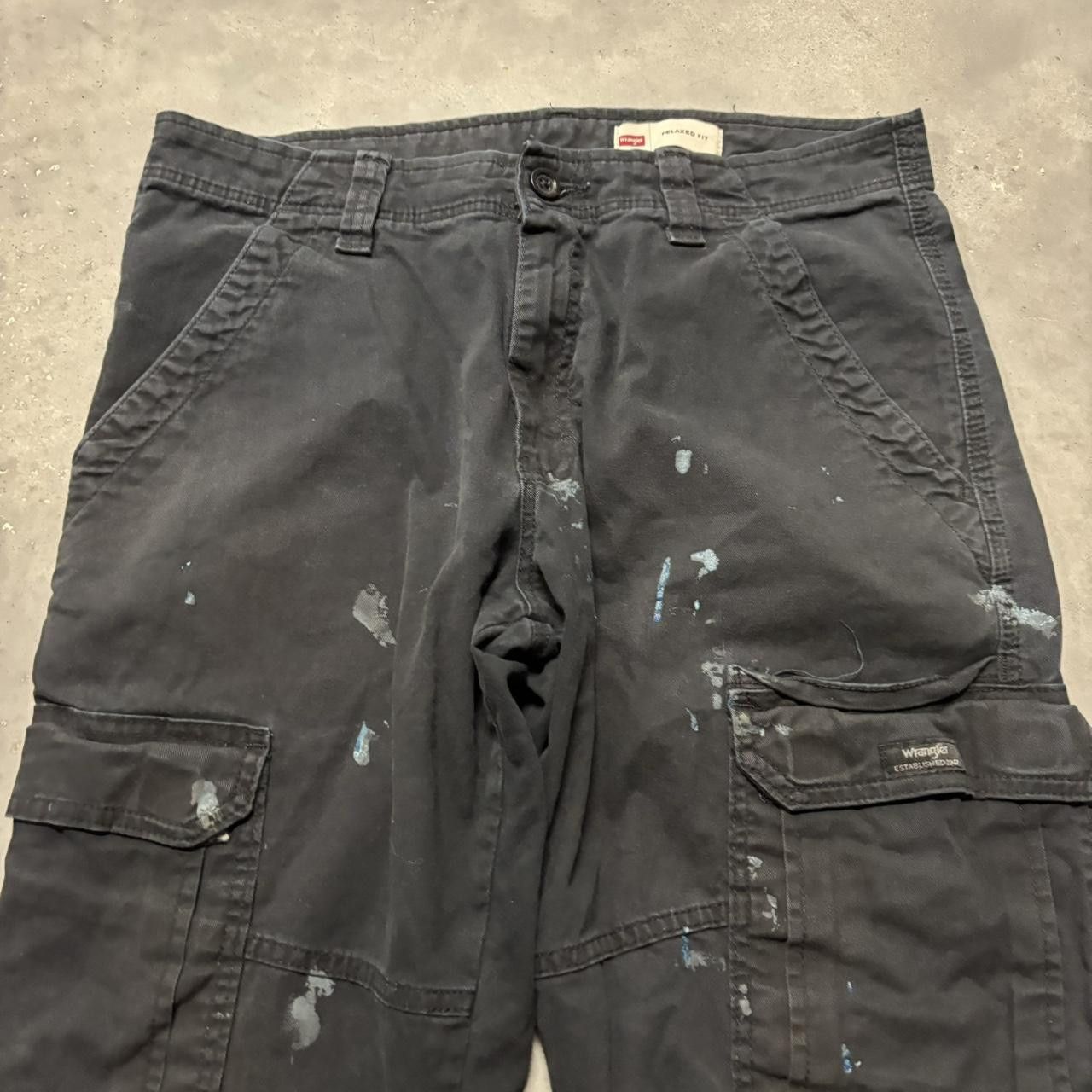 Japanese Brand × Vintage Crazy Vintage Y2K/2000s Grunge Black Skater Cargo Pants! Size US 30 / EU 46 - 5 Thumbnail