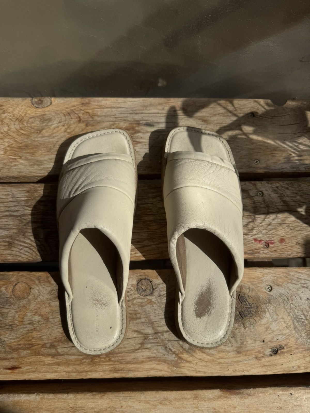 Dries Van Noten Off white slip on sandal Size US 11 / EU 44 - 2 Thumbnail