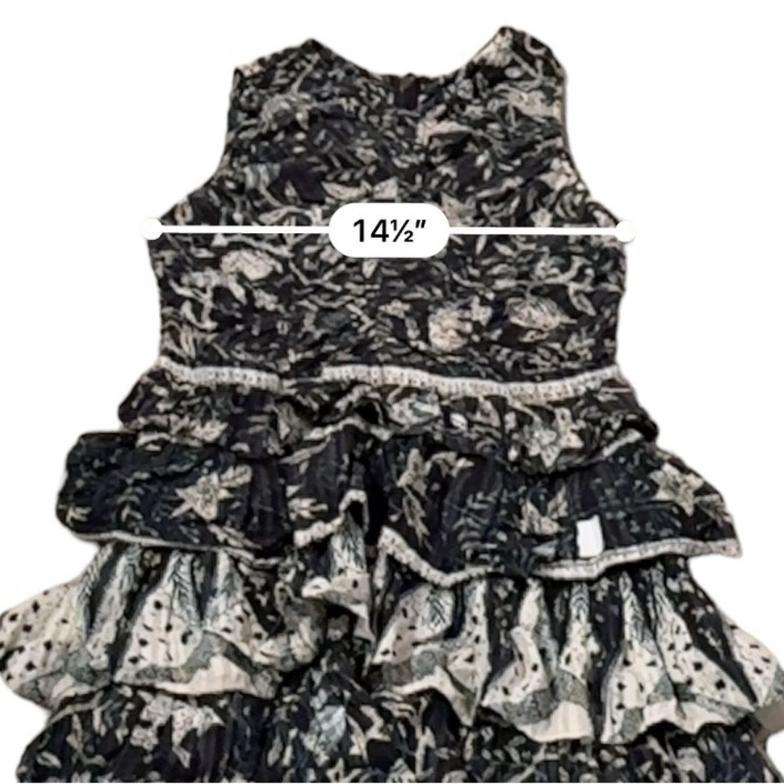 Ulla Johnson RTR Ulla Johnson Ariah Sleeveless Tiered Ruffle Midi Dress Size S / US 4 / IT 40 - 10 Thumbnail