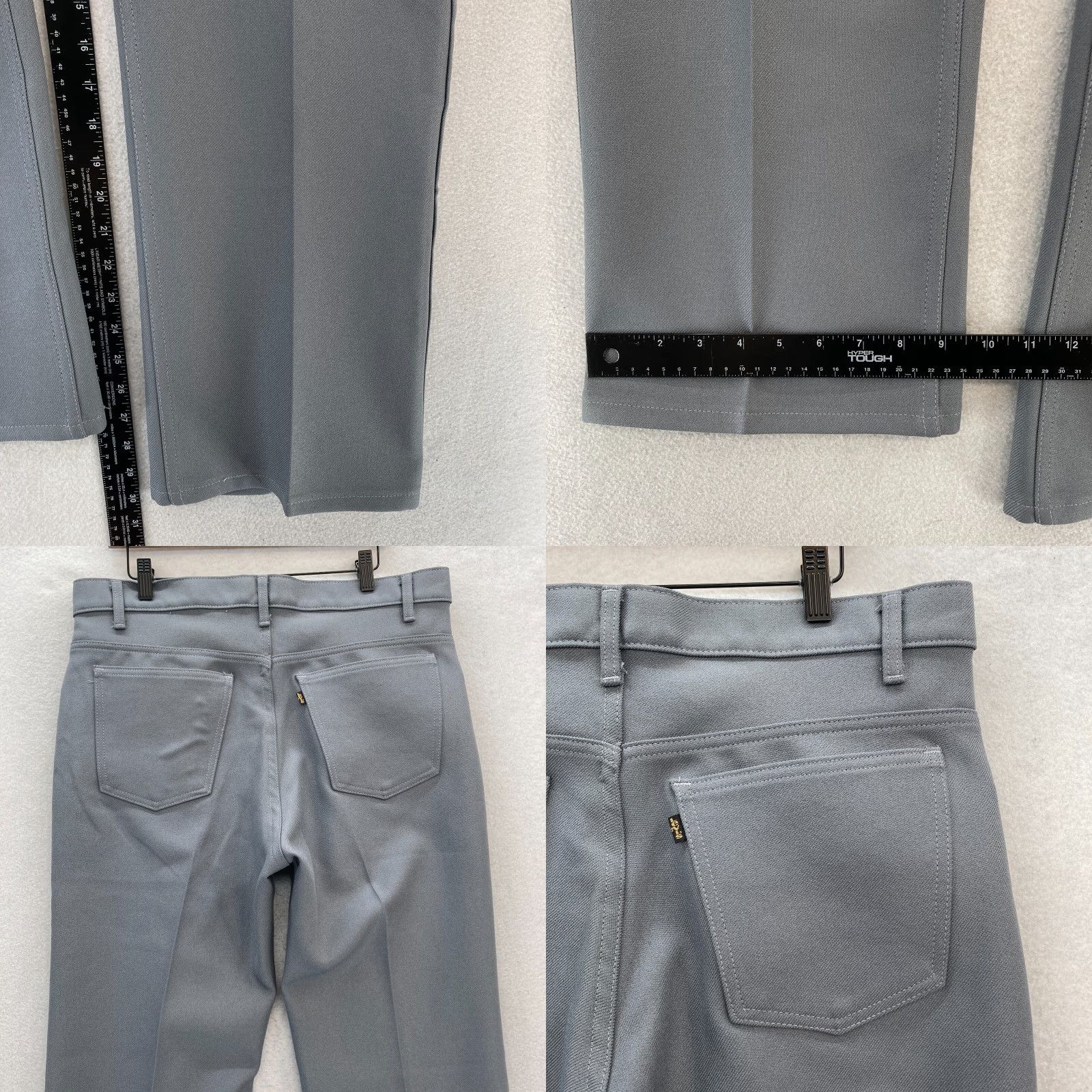 Levi's VINTAGE Levi's Action Slacks Pants Mens 36x30 Gray Dacron Polyester 1998 USA Size US 36 / EU 52 - 8 Thumbnail