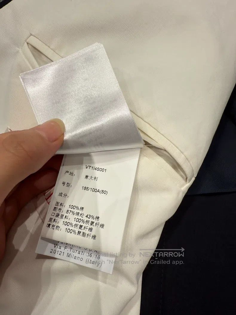 Valentino Valentino Long-sleeved lapel suit Size 50S - 8 Thumbnail