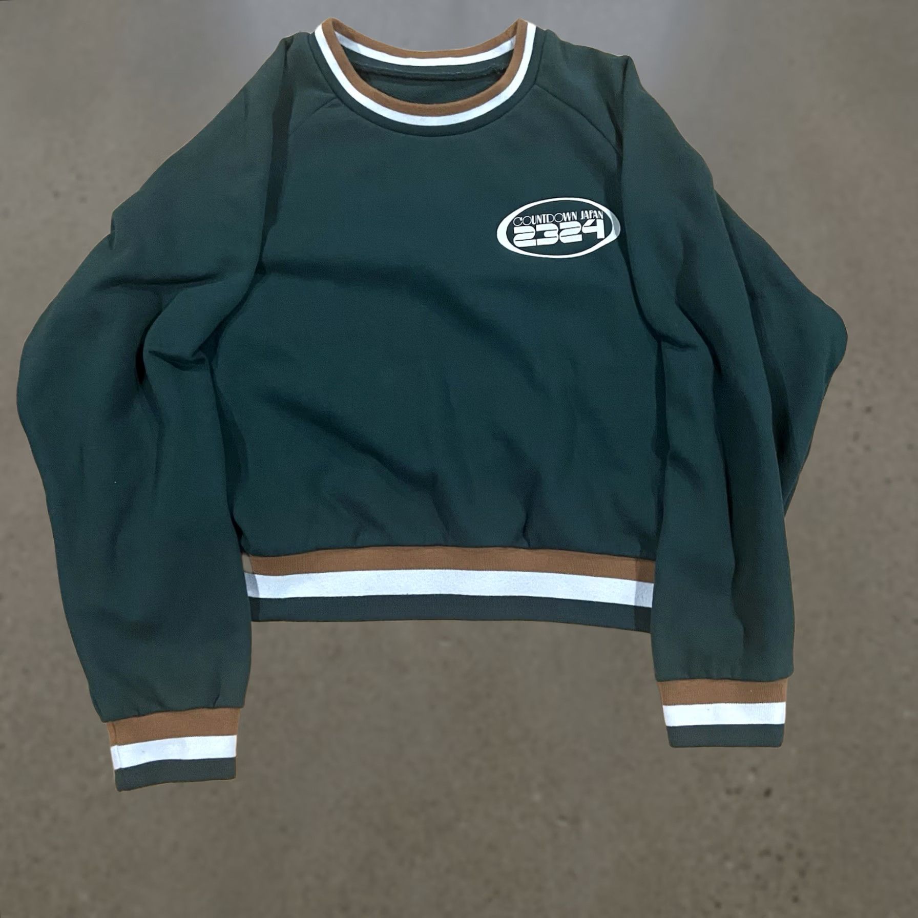 Vintage VINTAGE Unbranded Sweater Cropped Balloon Sleeve Crew Neck Wool Blend L Women Green 2324 Japan 2324 Bohemian Retro Size L / US 10 / IT 46 - 1 Thumbnail