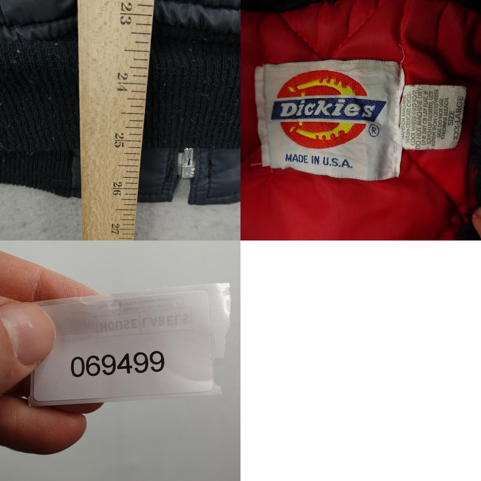 Dickies VINTAGE Dickies Jacket Mens 2XL Blue Sherpa Collar Insulated Bomber Coat USA Size US XXL / EU 58 / 5 - 8 Thumbnail