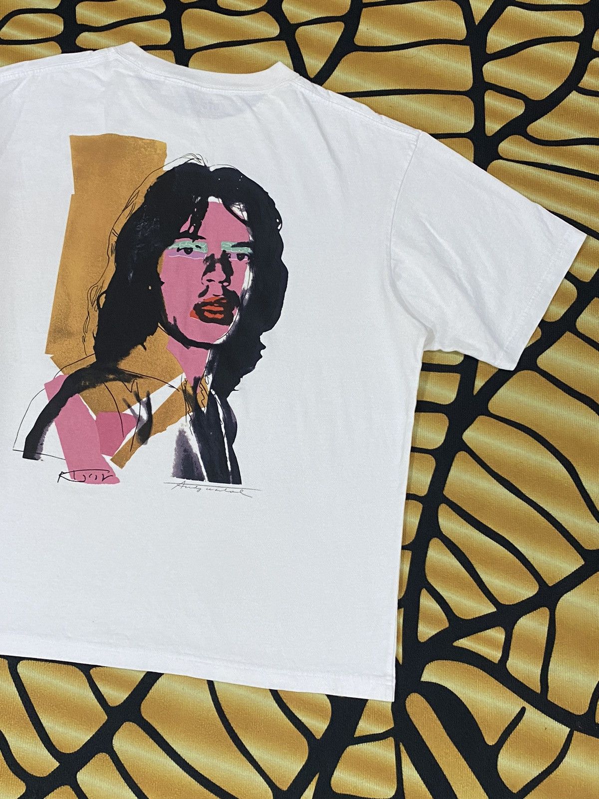 Andy Warhol × The Rolling Stones × Uniqlo RARE UNIQLO ANDY WARHOL MICK JAGGER WHITE TEE Size US XL / EU 56 / 4 - 5 Thumbnail
