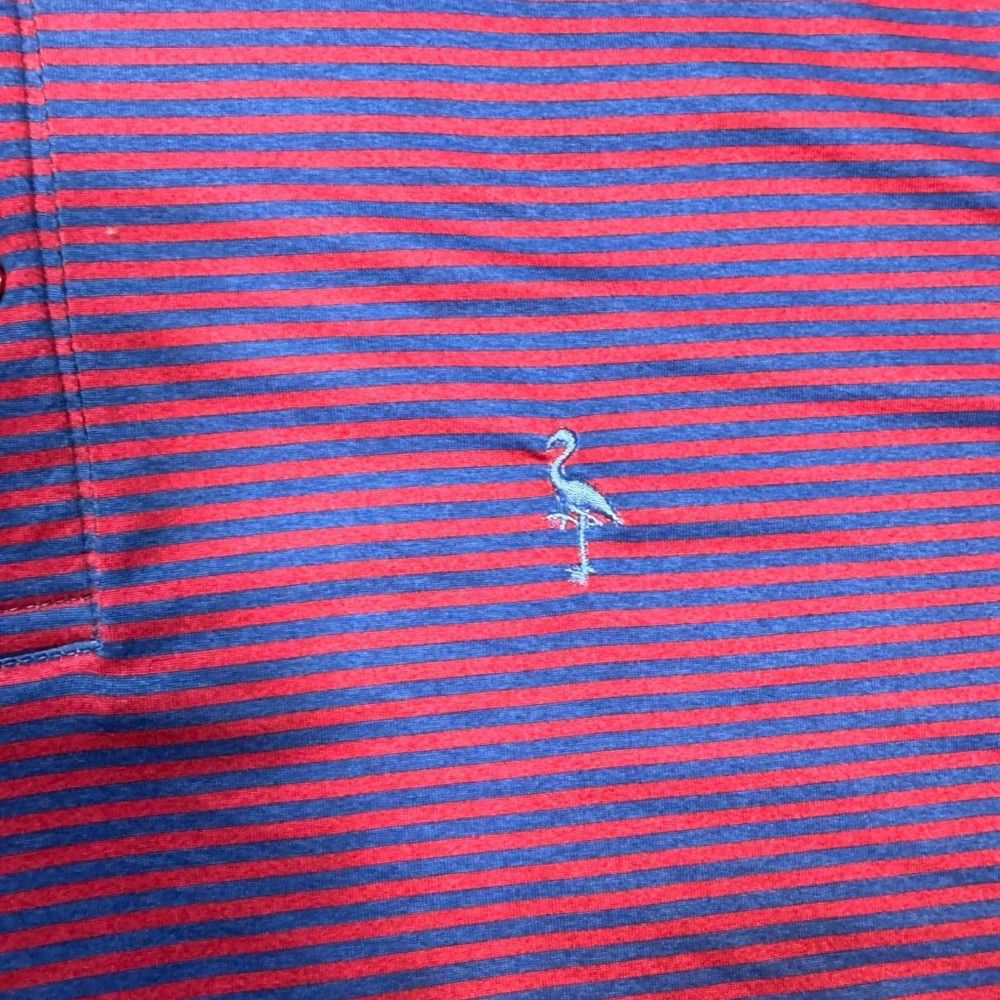 Tailorbyrd TailorByrd Striped Red Blue Performance Polo Shirt Size M Size US M / EU 48-50 / 2 - 2 Thumbnail