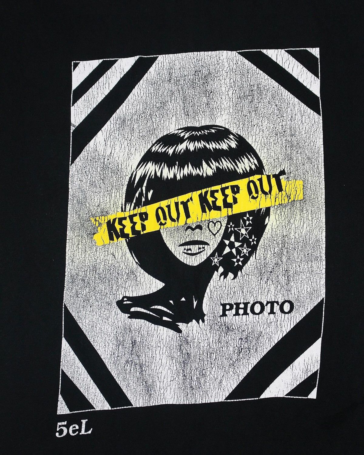 Japanese Brand × Vintage 2000S 5EL KEEP OUT TEE Size US L / EU 52-54 / 3 - 2 Thumbnail