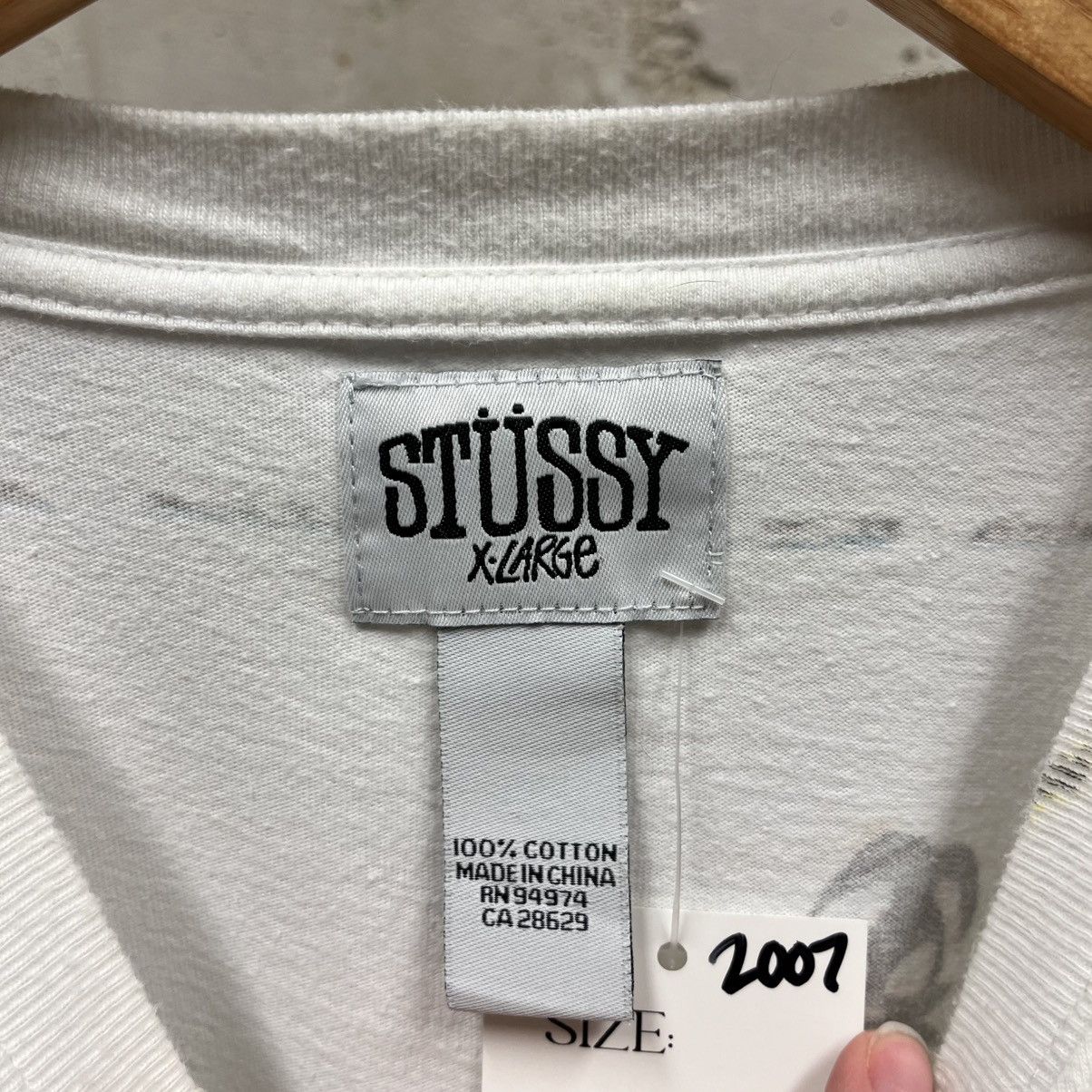 Stussy Stussy Y2K 2007 Szn Wrap Logo Skater Streetwear T-Shirt XL Size US XL / EU 56 / 4 - 3 Thumbnail