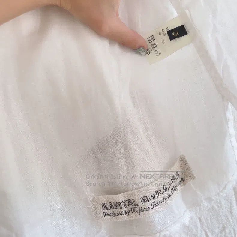 Kapital Kapital Gauze linen shirt Size US XS / EU 42 / 0 - 7 Thumbnail