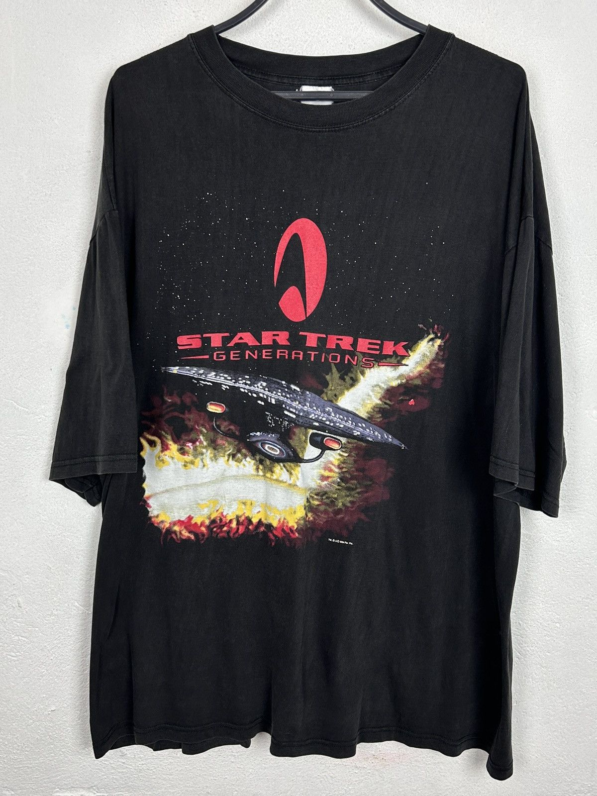 Vintage 90s Vintage Star Trek Generations 1996 Paramount Pic T-Shirt Size US XL / EU 56 / 4 - 1 Thumbnail