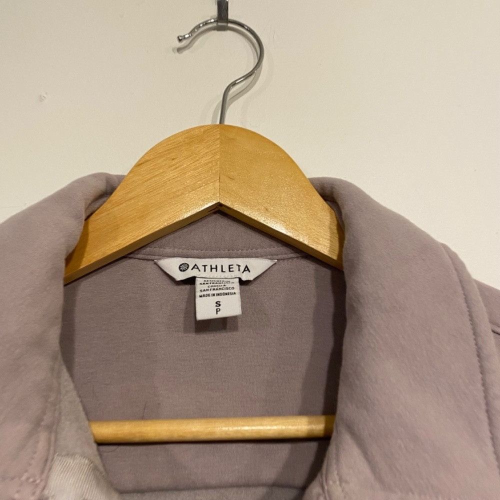 Athleta Athleta Retroplush Lavender Soft Shirt Jacket Small Size S / US 4 / IT 40 - 2 Thumbnail