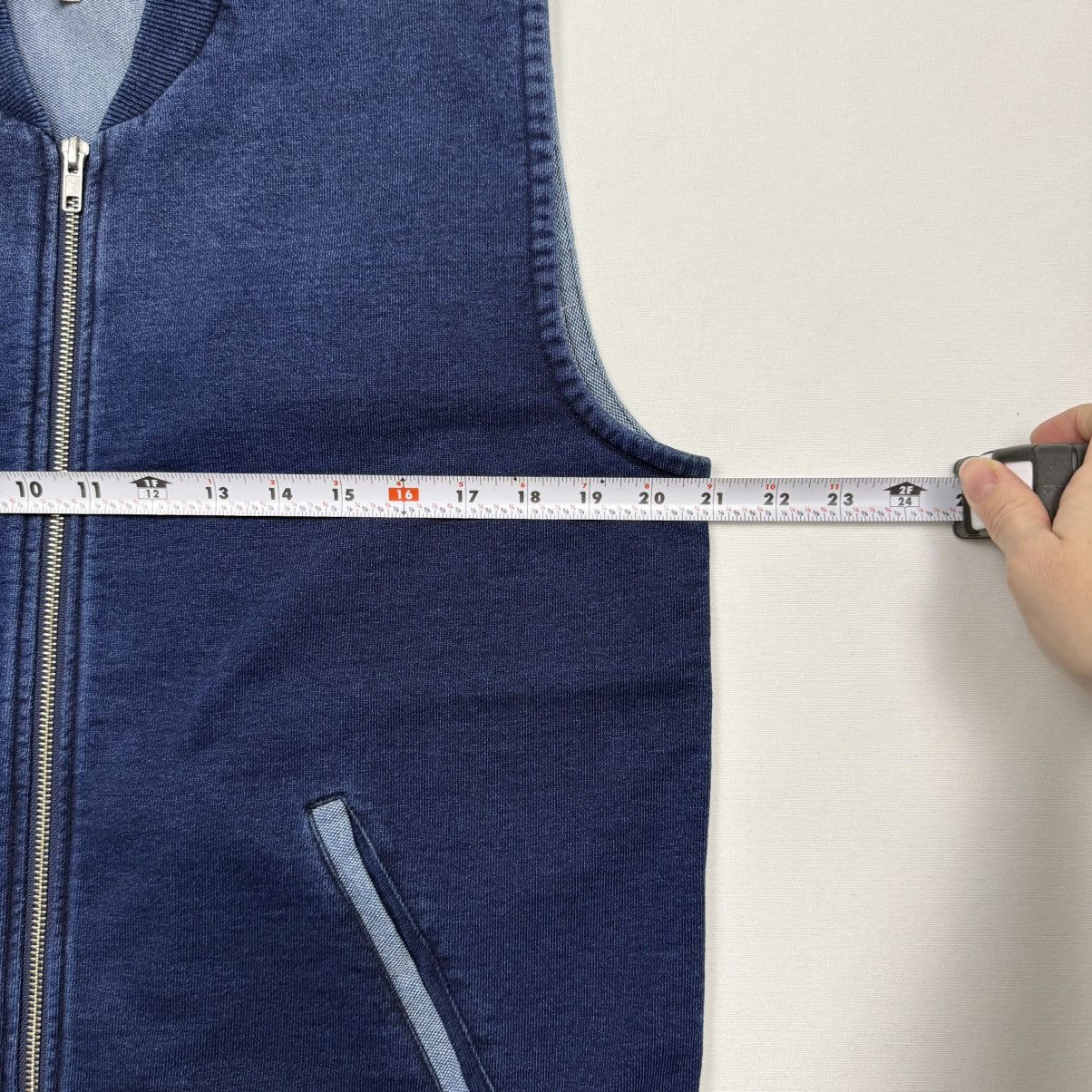 AG Adriano Goldschmied AG Adriano Goldschmied Vest Mens M Blue Zip Up Made USA Size US M / EU 48-50 / 2 - 3 Thumbnail