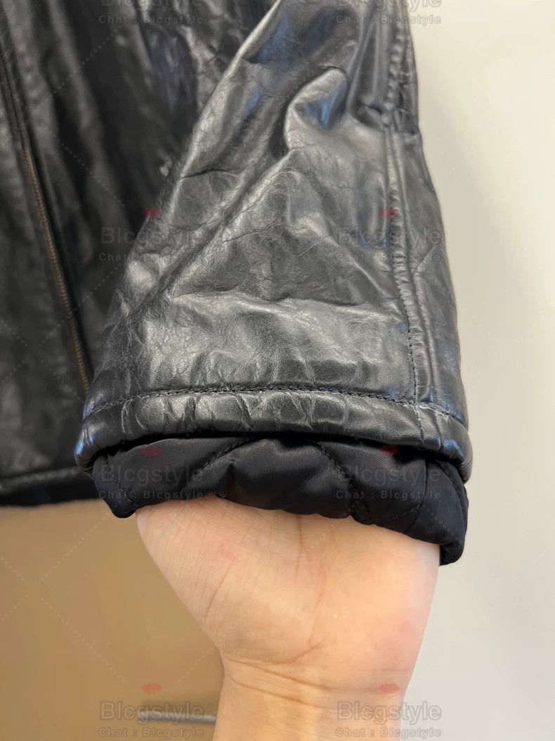 Balenciaga Balenciaga Crushed Distressed Vintage Leather Jacket Size US S / EU 44-46 / 1 - 3 Thumbnail