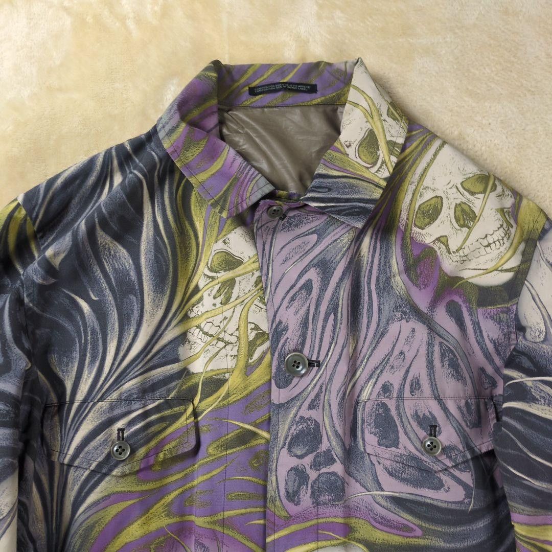 Yohji Yamamoto POUR HOMME 14aw look34 2way Skull Print Separate Long Coat Size US S / EU 44-46 / 1 - 2 Thumbnail