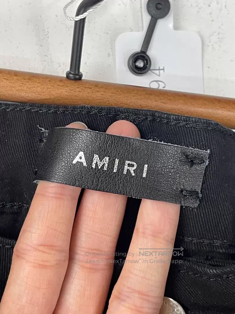 Amiri Amiri Leather patched denim jeans Size US 34 / EU 50 - 7 Thumbnail