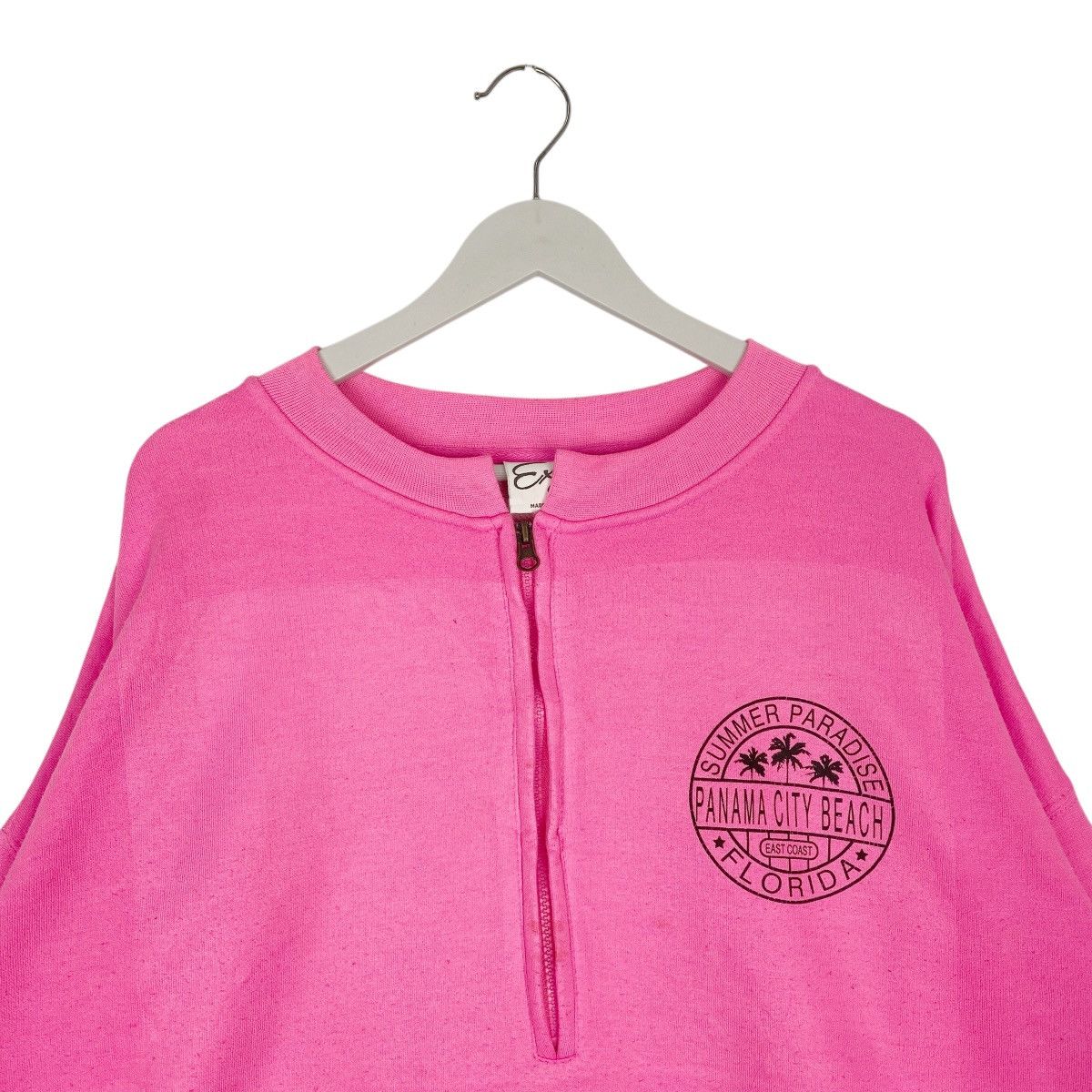 Other Vintage Exist Printed Lange Cup Quater Zip Sweatshirt Size US L / EU 52-54 / 3 - 4 Thumbnail
