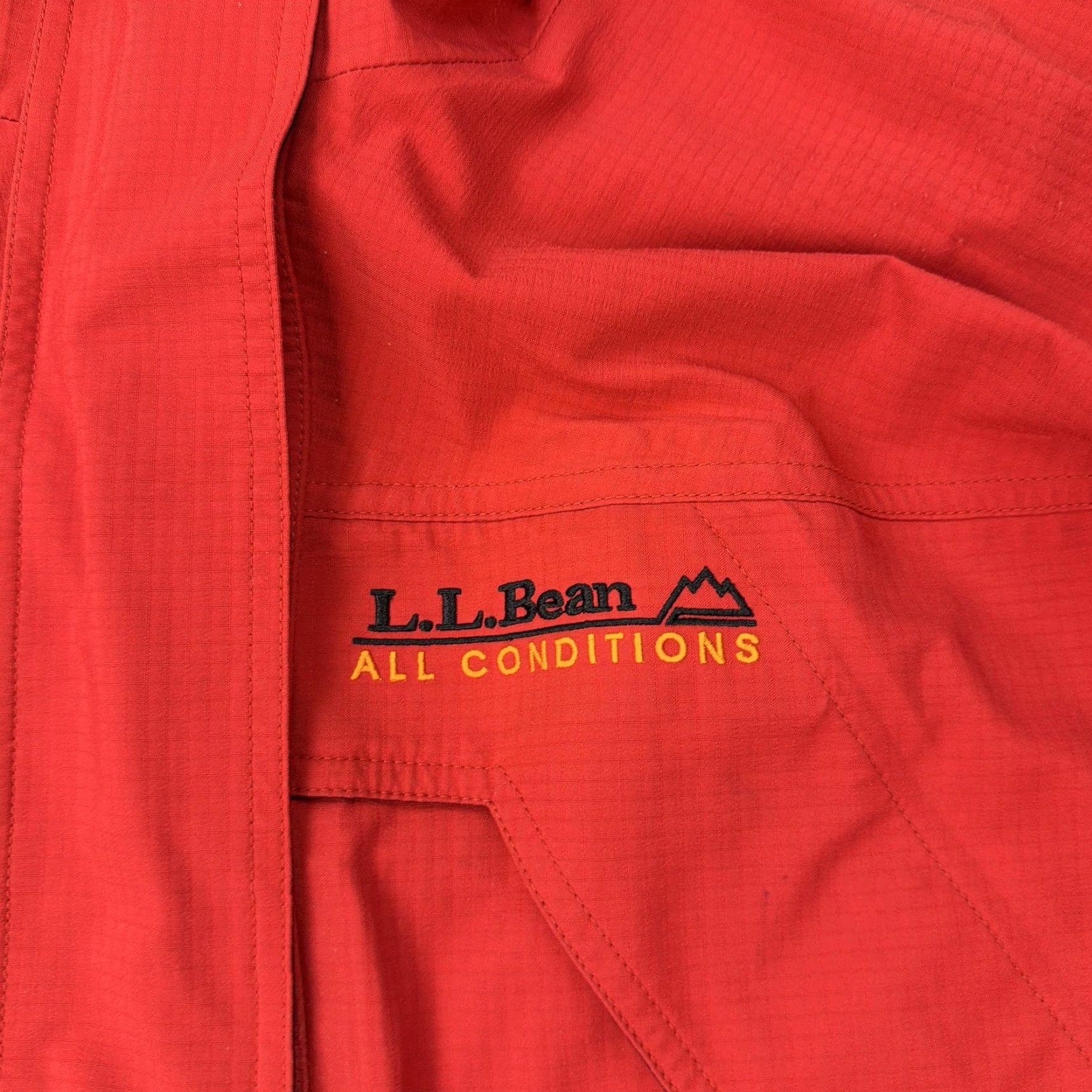 Vintage VINTAGE LL Bean All Conditions Jacket Womens Medium Hooded Waterproof Rain Coat Outdoor Size M / US 6-8 / IT 42-44 - 3 Thumbnail