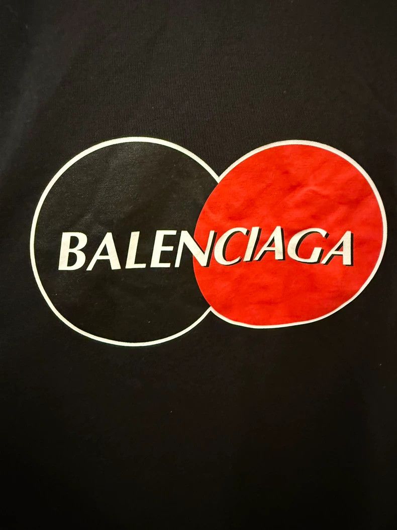 Balenciaga Balenciaga Black MasterCard logo short sleeve Size US M / EU 48-50 / 2 - 3 Thumbnail