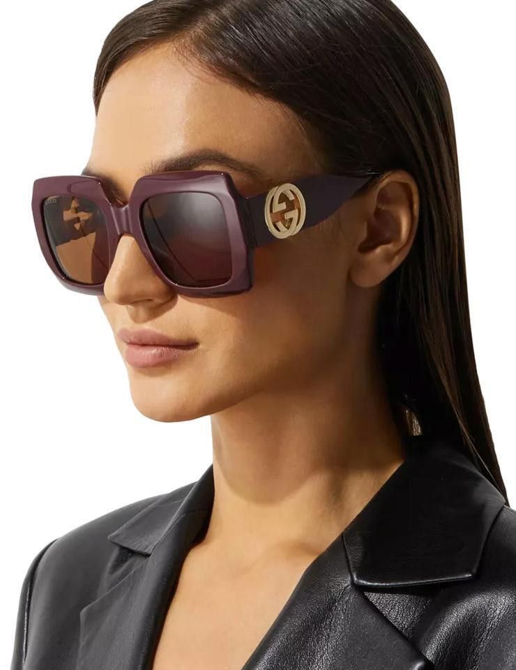 Gucci NEW GUCCI GG1022S-007 Brown Size ONE SIZE - 5 Thumbnail
