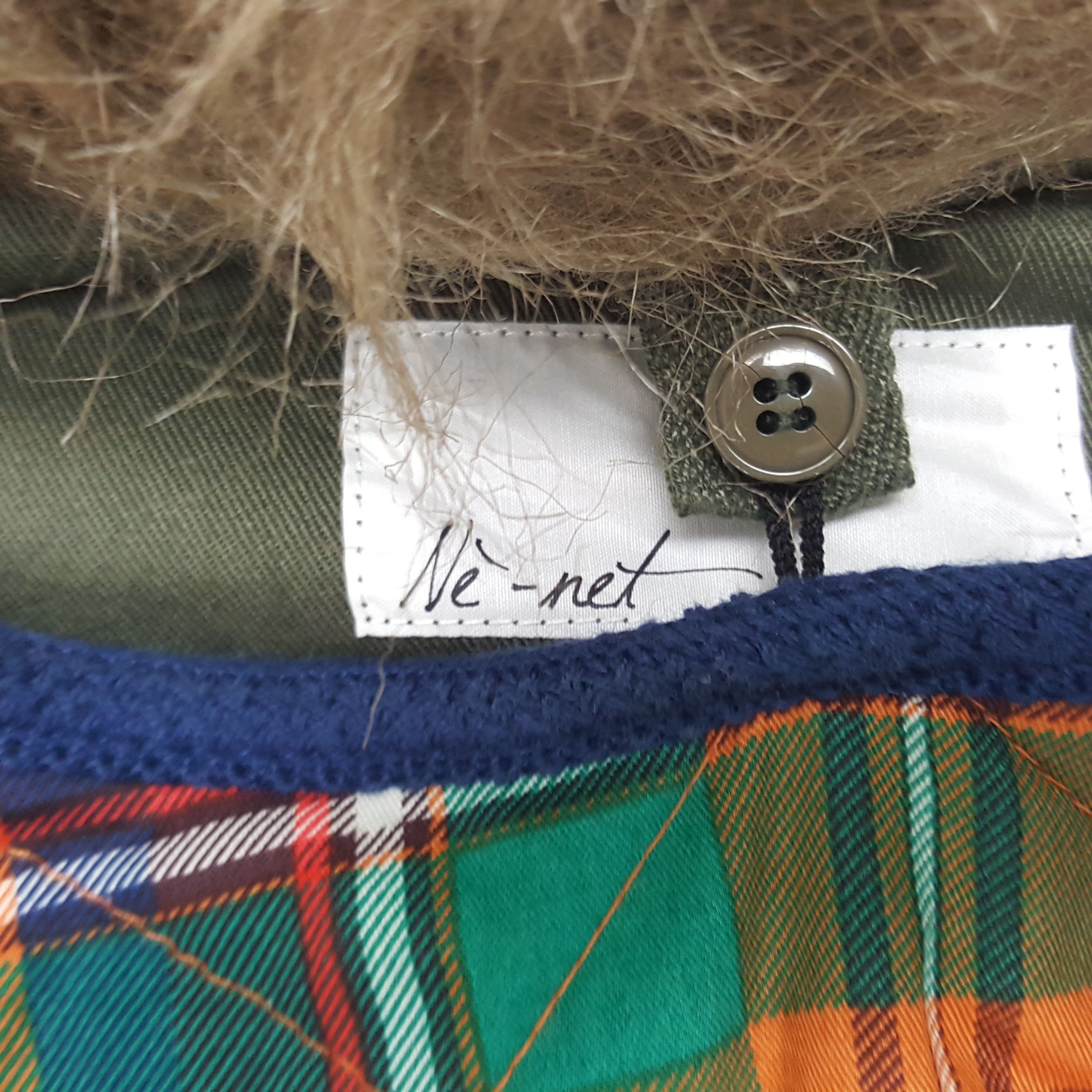 Issey Miyake × Japanese Brand × Ne-Net Vintage Ne-Net by Issey Miyake Military Fur Hoodie Jacket Size US XS / EU 42 / 0 - 4 Thumbnail