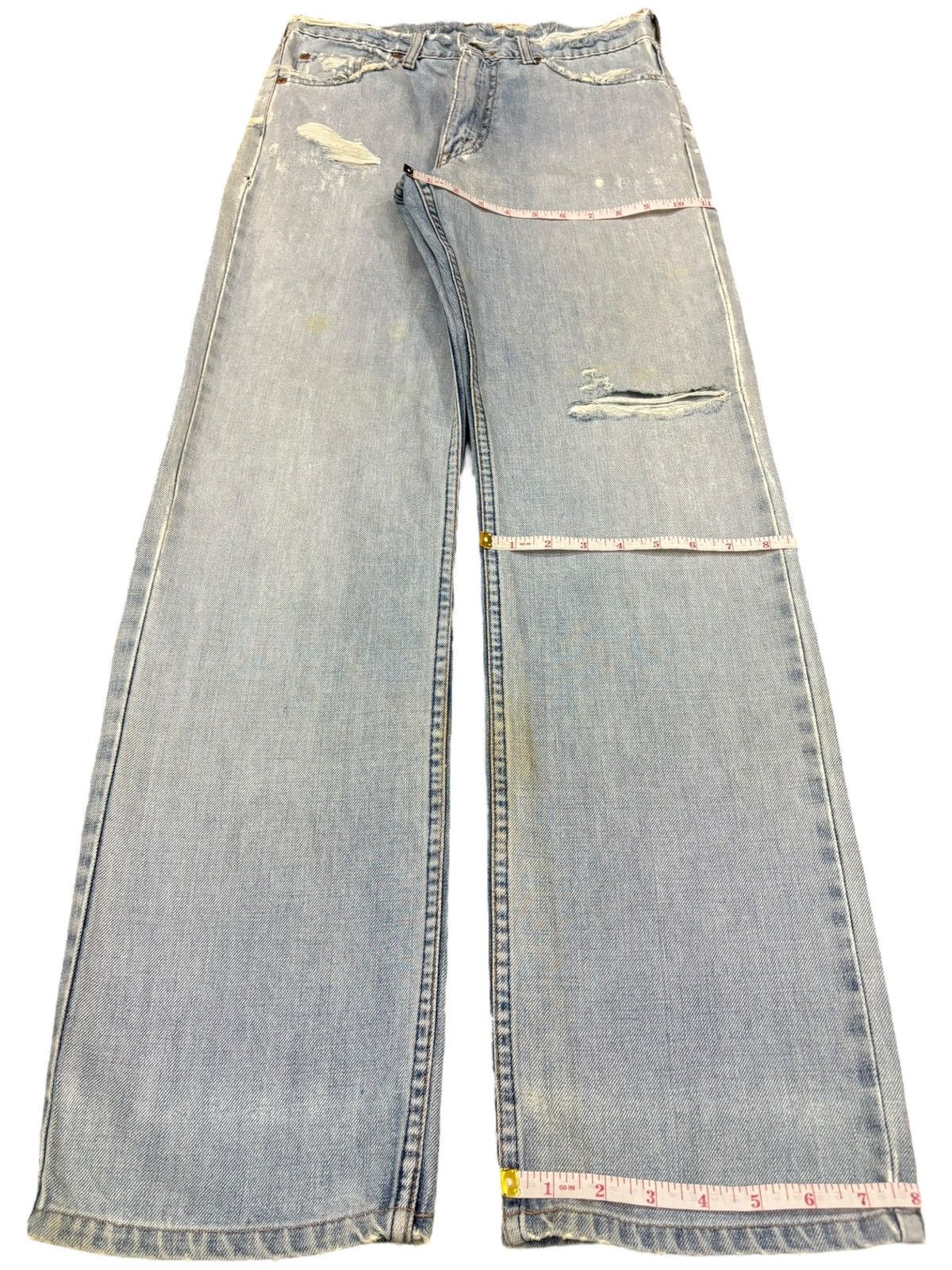 Levi's Vintage 90s Levis 508 Light Wash Distressed Loose Jeans Size US 30 / EU 46 - 13 Thumbnail