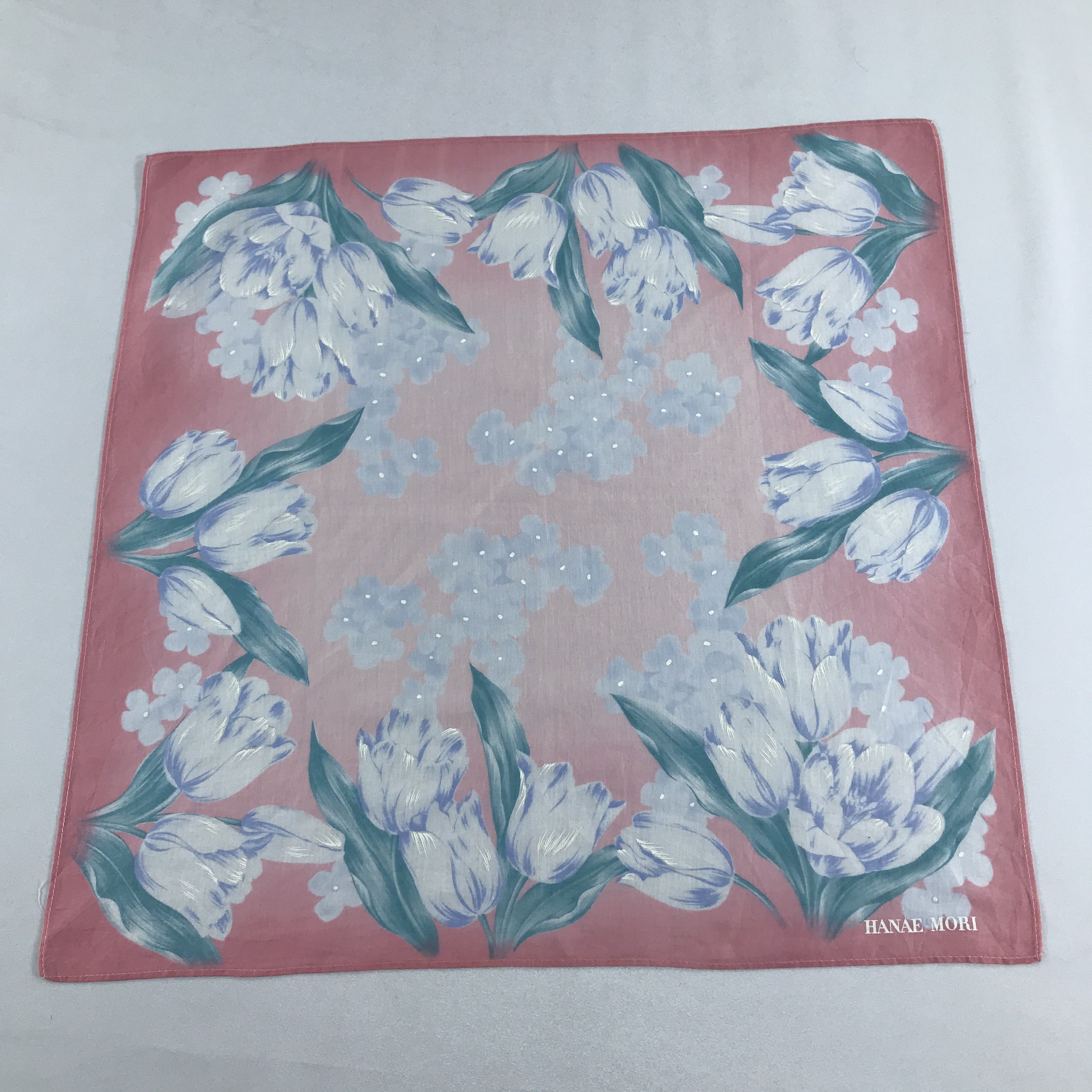 Hanae Mori × Vintage Hanae Mori Handkerchief Neckerchief Bandana H1225 Size ONE SIZE - 1 Thumbnail