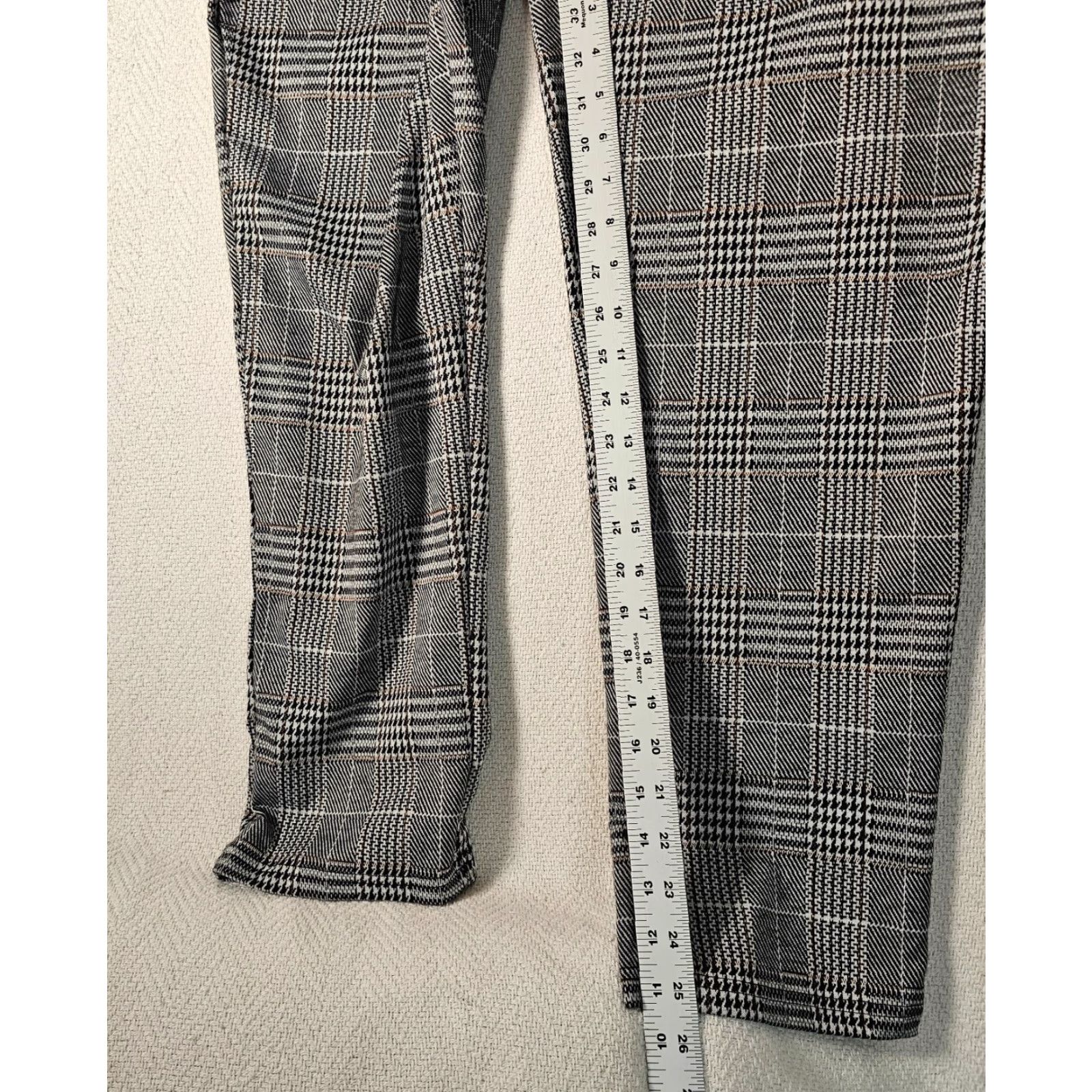 Vintage Serra Women's Pants XL Black Plaid Pull-On Straight Leg Ankle 25" Inseam Casual Size 40" / US 18 - 7 Thumbnail