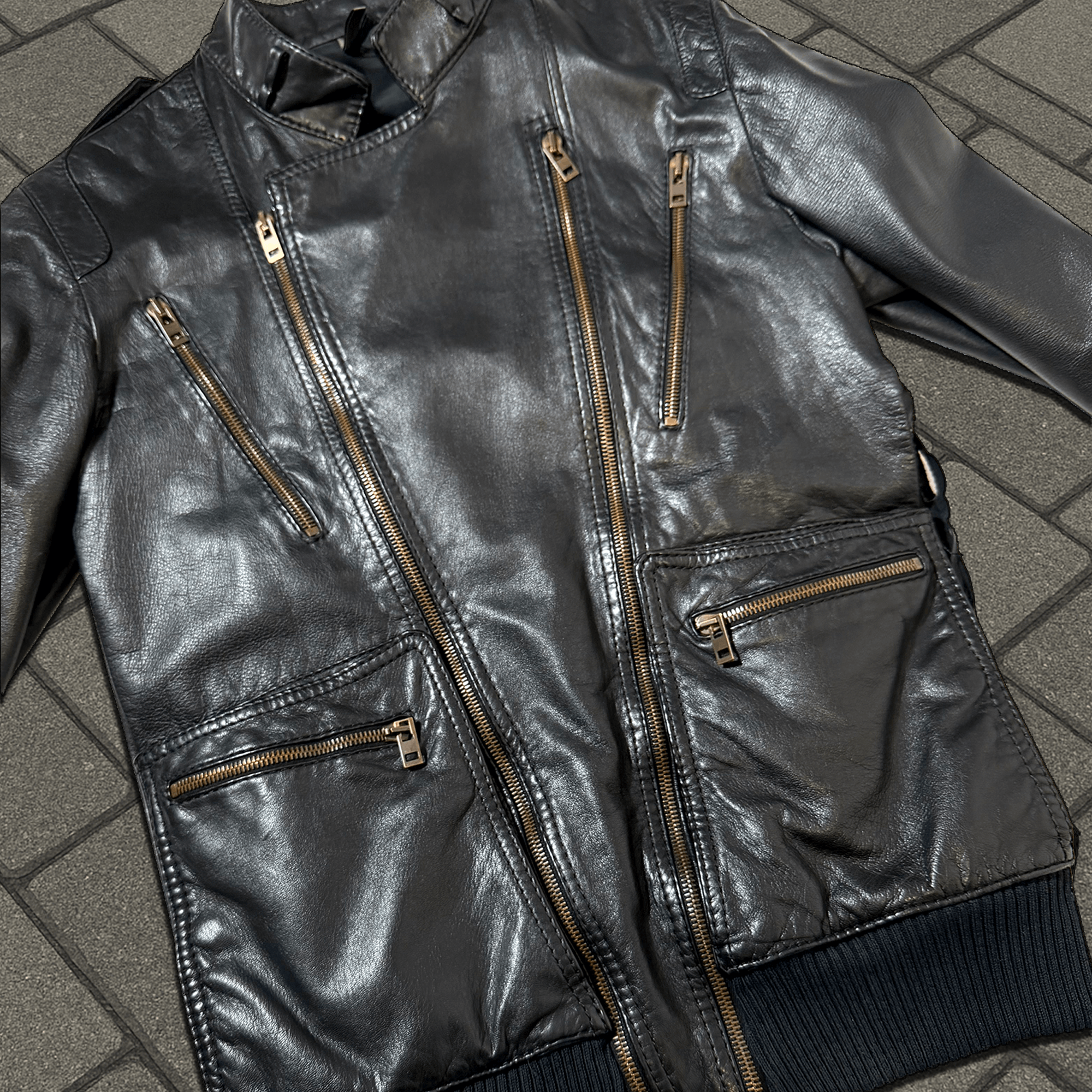 Dior AW06 Dior Homme Leather Multi Zip Jacket Size US S / EU 44-46 / 1 - 3 Thumbnail