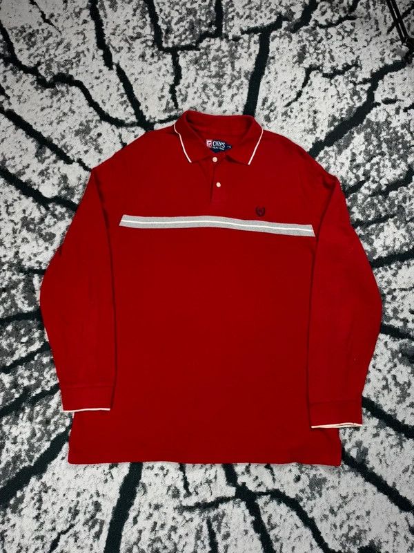 Chaps Vintage Chaps Ralph Lauren longsleeve polo shirt red L Size US L / EU 52-54 / 3 - 1 Thumbnail