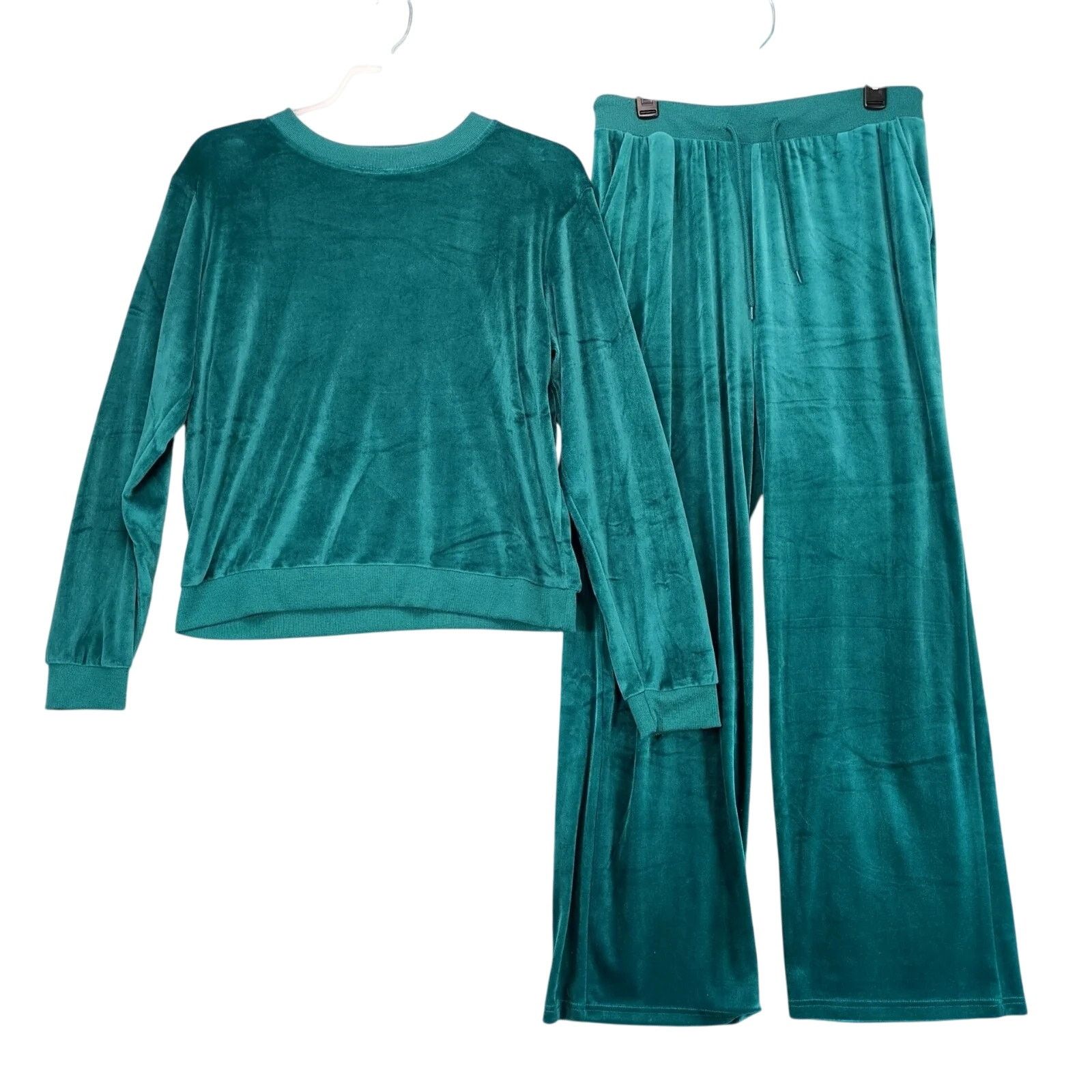 Other Ashley Blue 2pc Green Velour Tracksuit Women's Plus 1X/2X Size XXL / US 16-18 / IT 52-54 - 1 Thumbnail