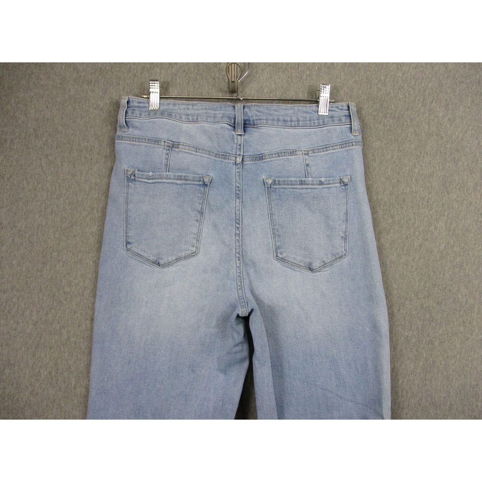Vintage Vervet Blue Jeans Womens 30 High Rise Bootcut Light Wash Stretch Raw Hem VT838 Size 30" / US 8 / IT 44 - 5 Thumbnail