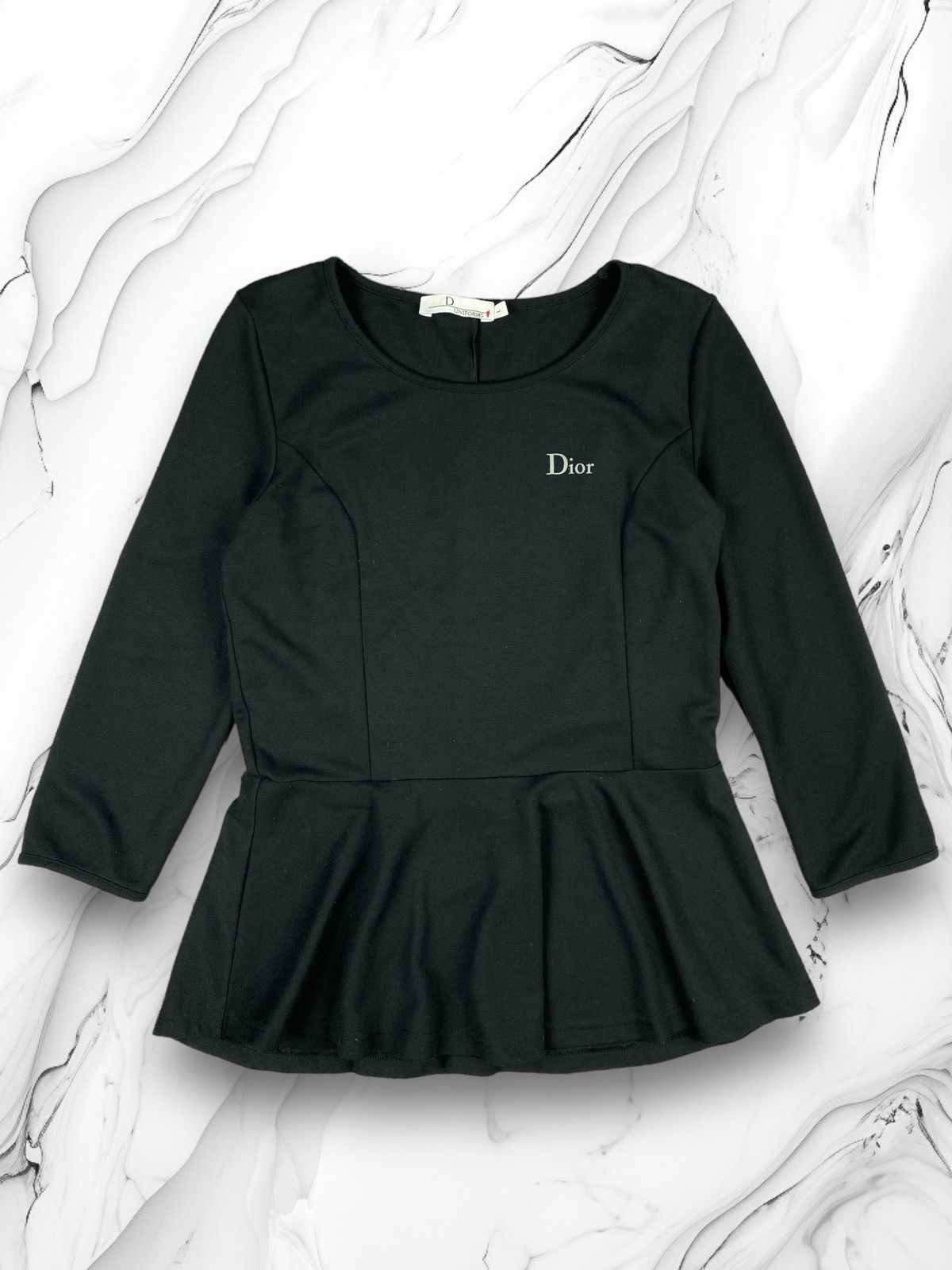 Christian Dior Monsieur Woman 2015 Dior Uniforms LongSleeve Dress Tee Size L / US 10 / IT 46 - 1 Thumbnail