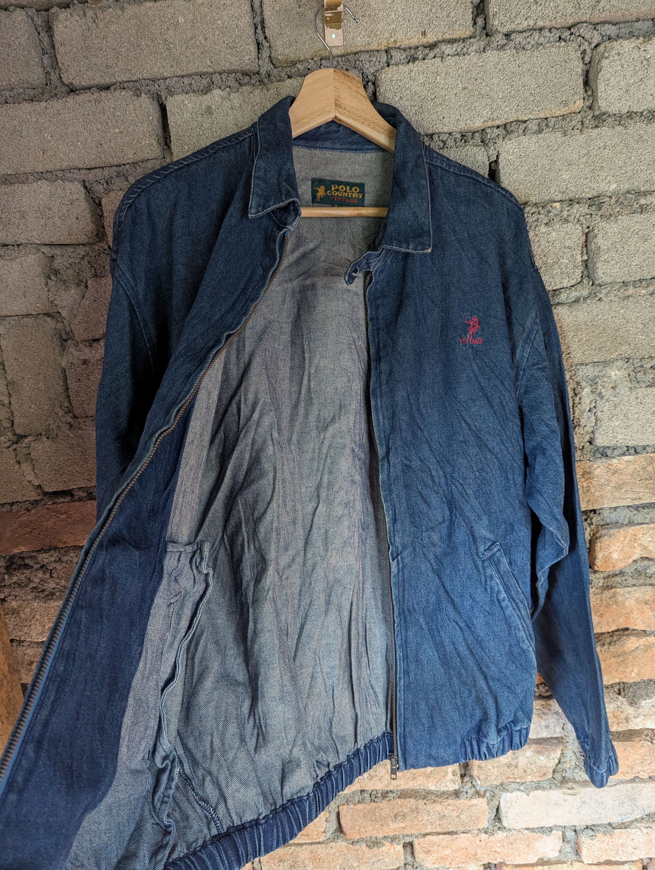 Beverly Hills Polo Club × Polo Ralph Lauren POLO COUNTY TRUE VINTAGE BOMBER DENIM JACKET Size US L / EU 52-54 / 3 - 3 Thumbnail