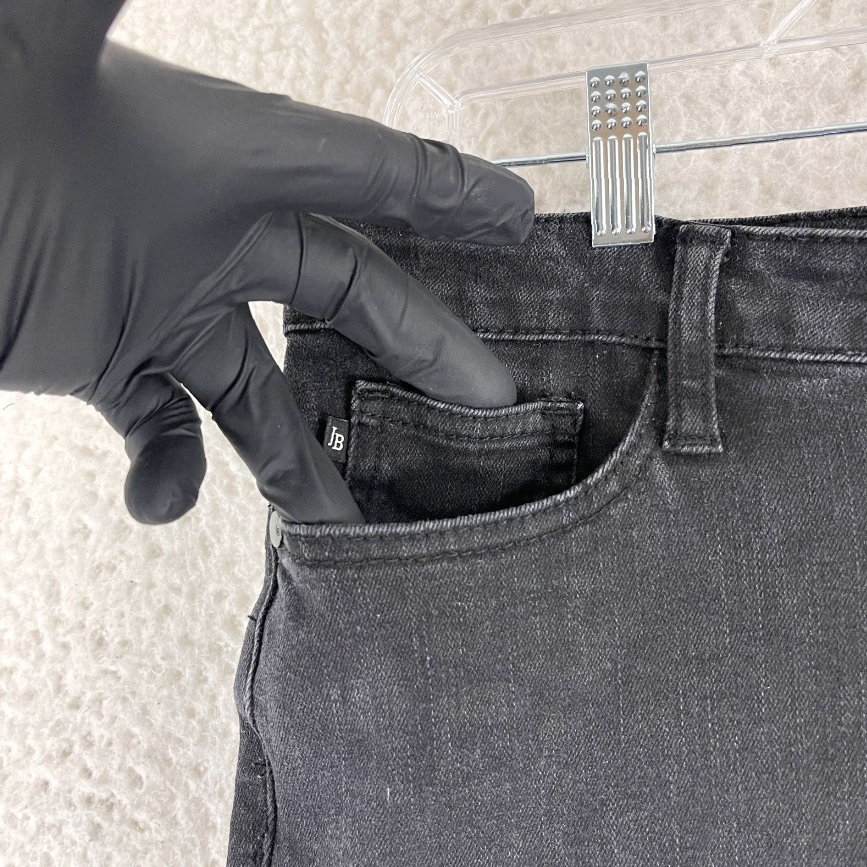 Denime Judy Blue Jeans Womens Size 29 Black Denim High-Rise Skinny Leg Casual Jeans Size 29" - 6 Thumbnail