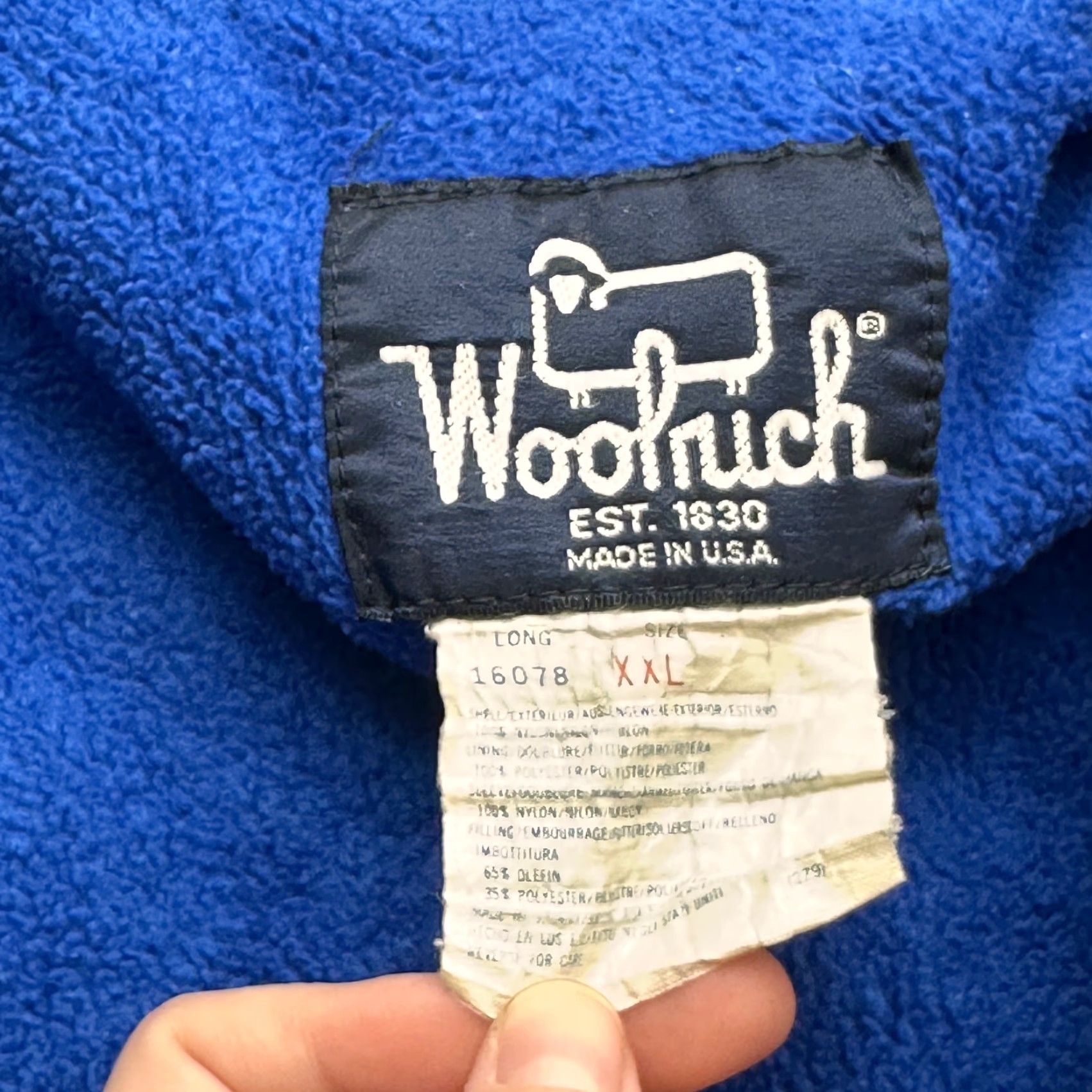 Vintage VINTAGE Woolrich Jacket Nylon Mid-Length Bomber Mens 2XL Black 90s Cornhuskers Full Zip Size US XXL / EU 58 / 5 - 2 Thumbnail