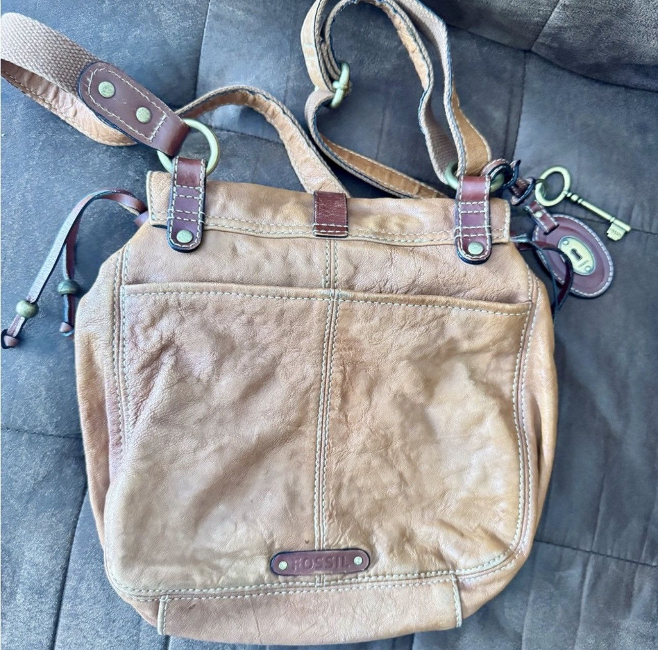 Fossil Fossil Crossbody Leather Boho Bag Size ONE SIZE - 3 Thumbnail