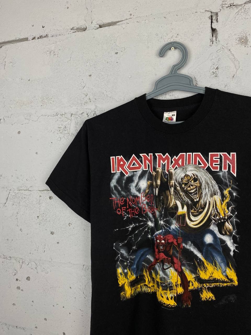 Band Tees × Vintage Vintage Iron Maiden 00s Rock Horror Band Tee Faded Size US L / EU 52-54 / 3 - 2 Thumbnail
