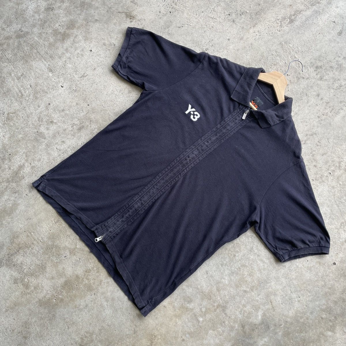 Adidas × Y-3 × Yohji Yamamoto Rare🔥 Adidas Y-3 Yohji Yamamoto Vintage Zipper Shirt Faded Size US S / EU 44-46 / 1 - 2 Thumbnail