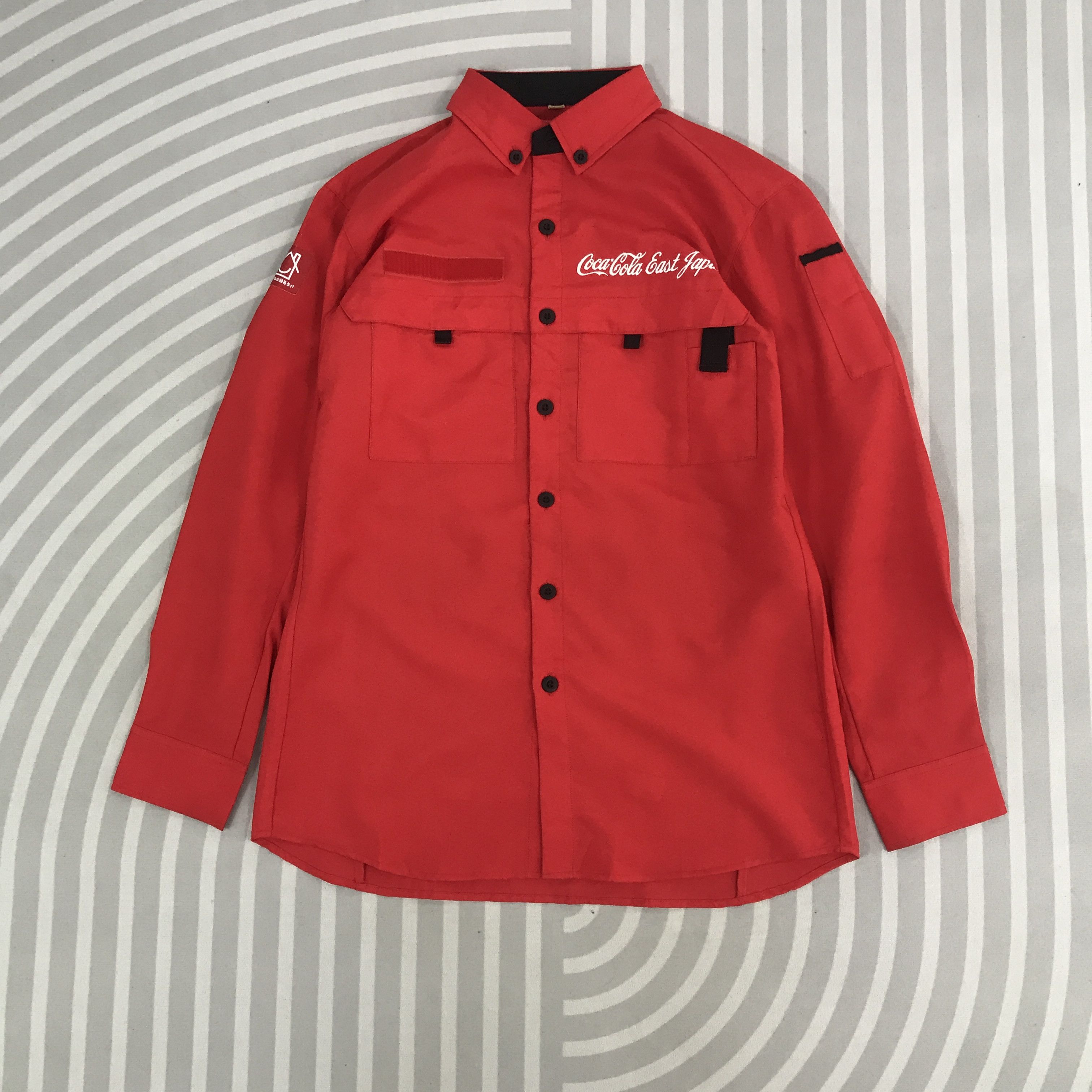 Coca Cola × Vintage Vintage 90s Coca Cola Long Sleeve button upShirt Size US L / EU 52-54 / 3 - 2 Thumbnail