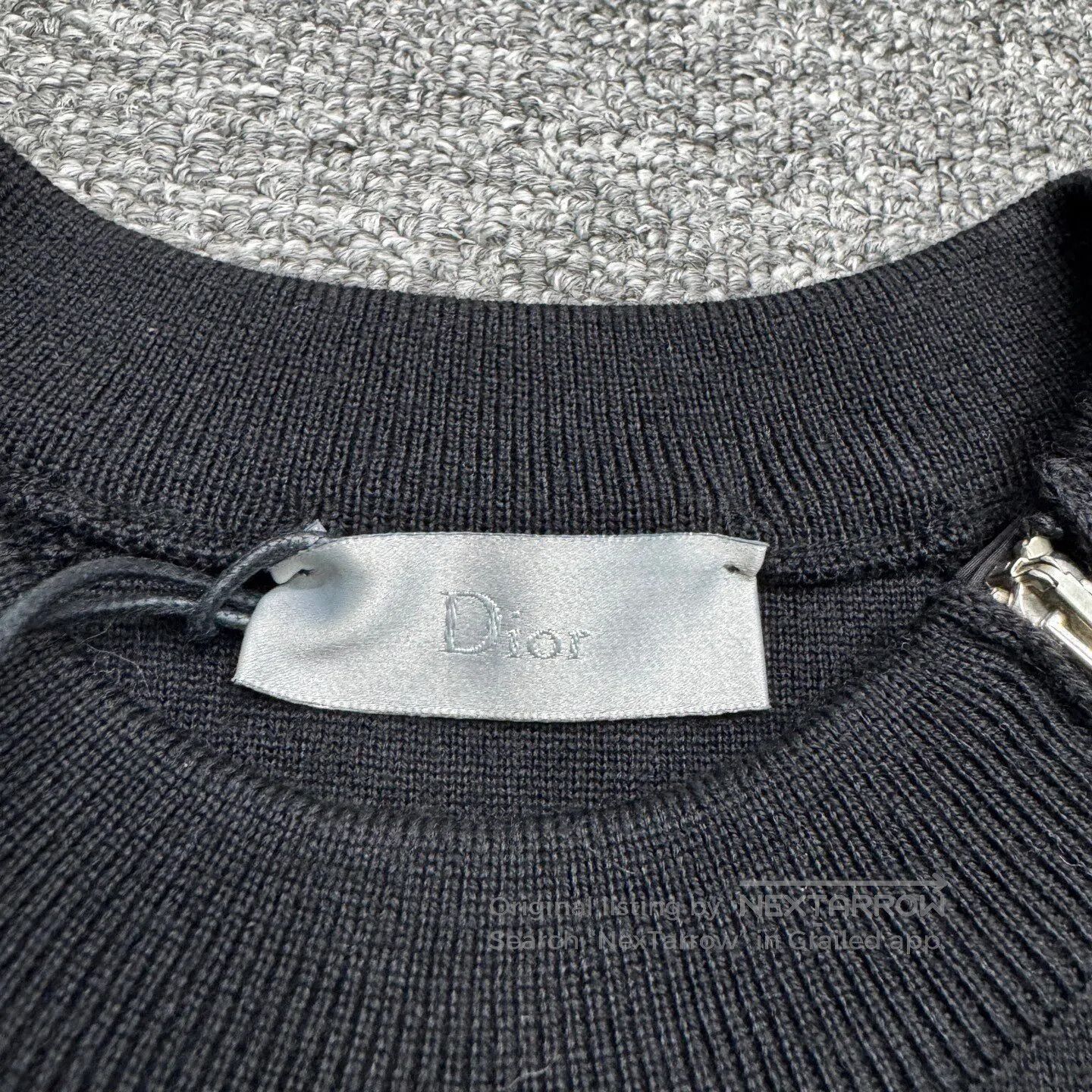 Dior Dior Slant-zipper wool knit sweater| Size US XXS / EU 40 - 3 Thumbnail