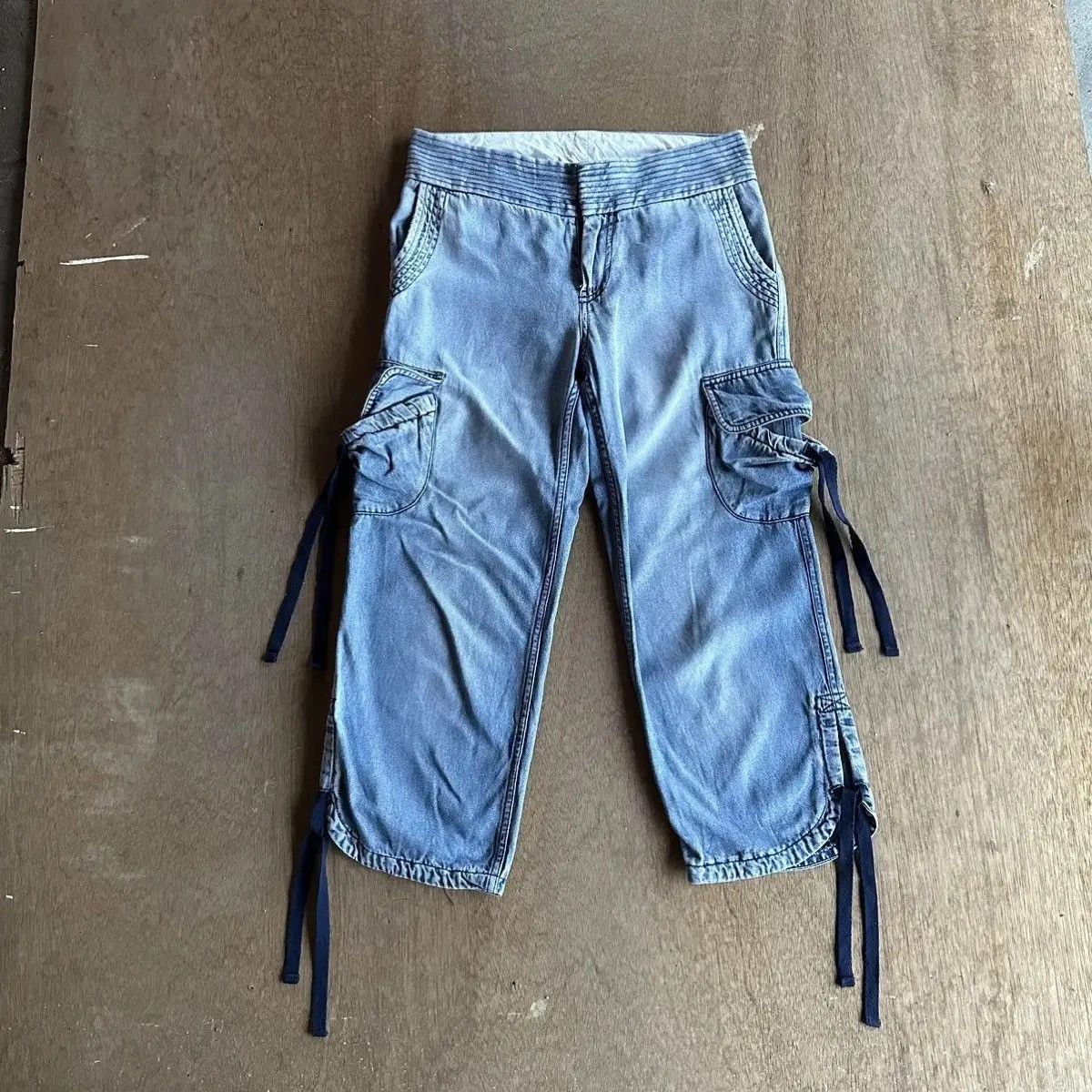 Japanese Brand GRAILS!! Japanese Brand GAP Jean Bondage Cropped Denim Pants Size US 29 - 3 Thumbnail