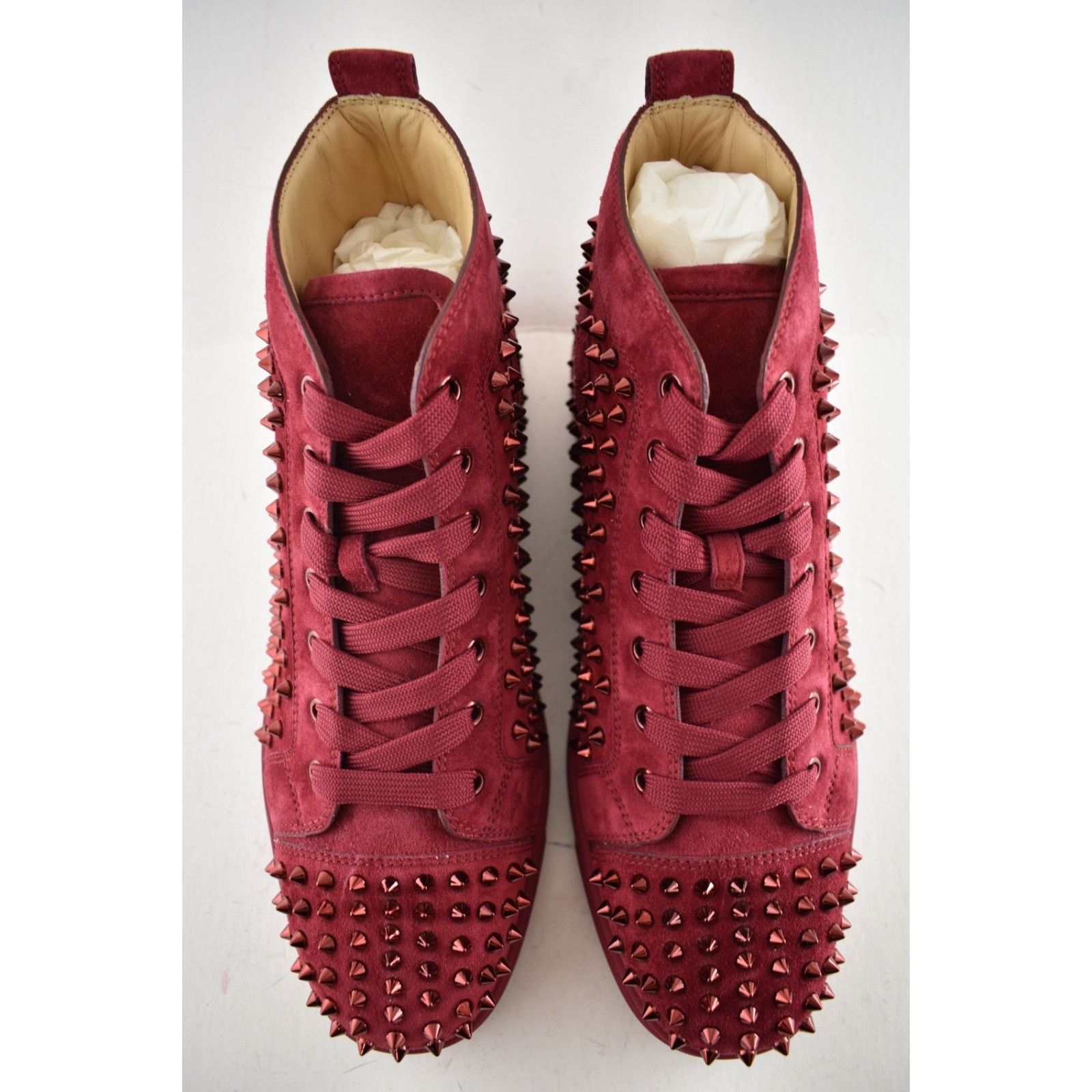 Christian Louboutin Christian Louboutin Men Louis Flat Spike Sanguine Red High Size US 10.5 / EU 43-44 - 7 Thumbnail