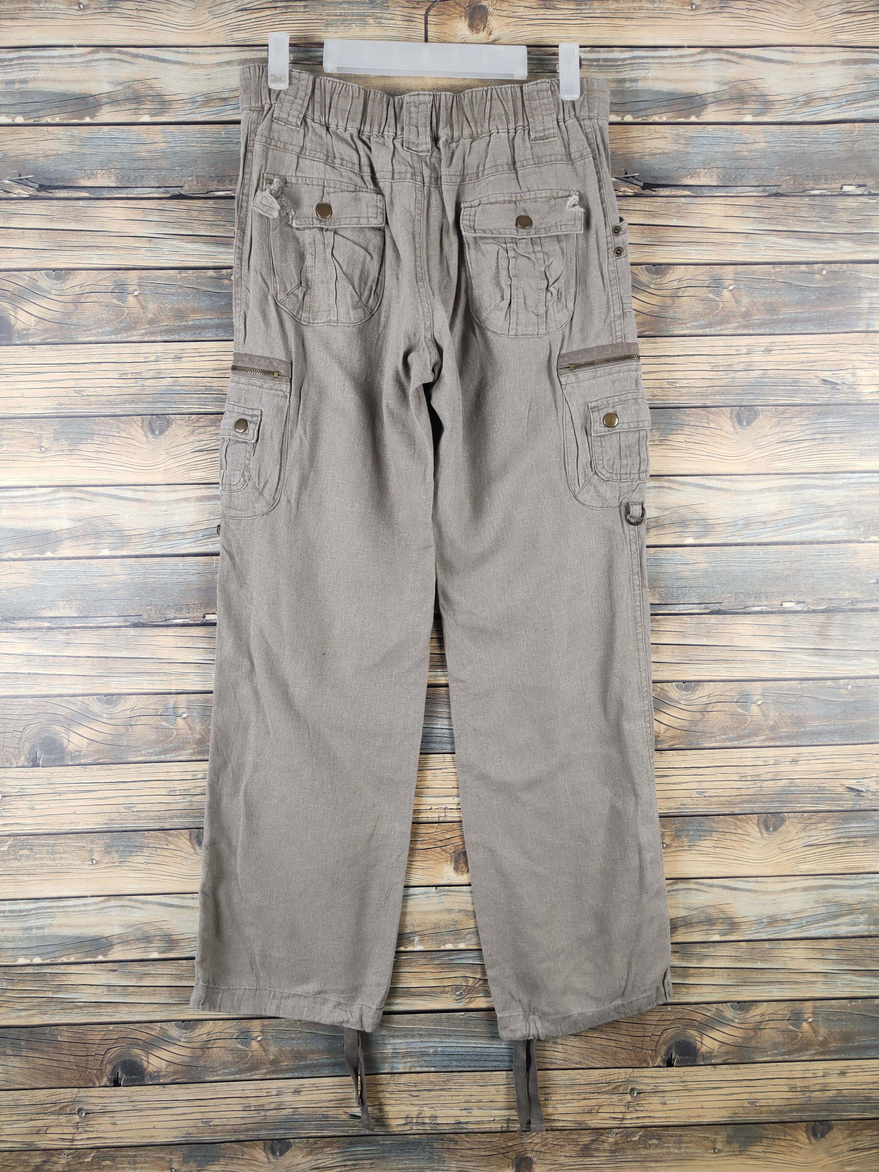 Japanese Brand DL Japanese Brand Brown Multipocket Cargo Pants #1296 Size US 28 / EU 44 - 9 Thumbnail