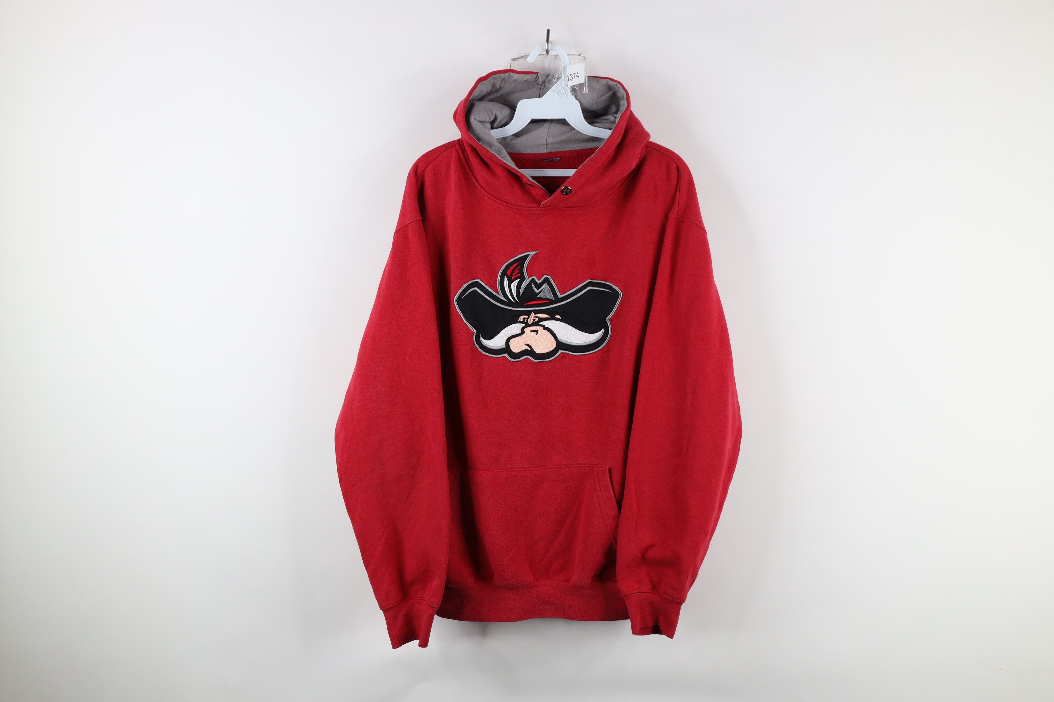 Vintage Mens UNLV Running Rebels Hoodie Sweatshirt Red