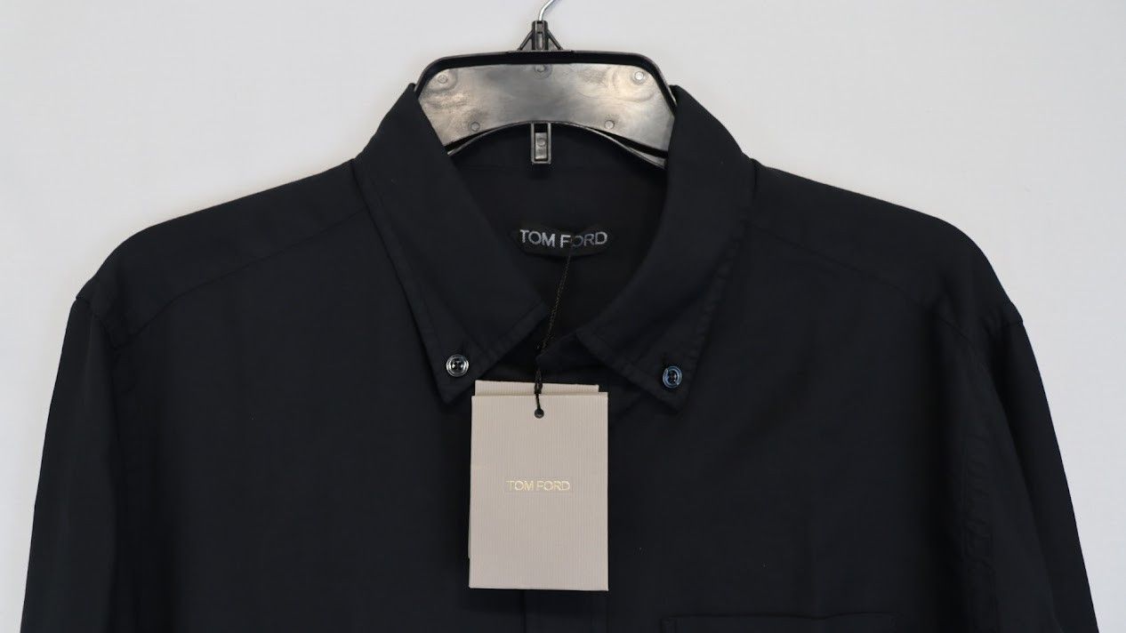 Tom Ford o1rshd1 Button Up Shirt in Black Size US L / EU 52-54 / 3 - 8 Thumbnail
